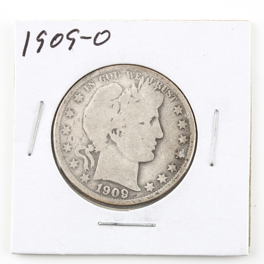 1909-O Barber Half Dollar