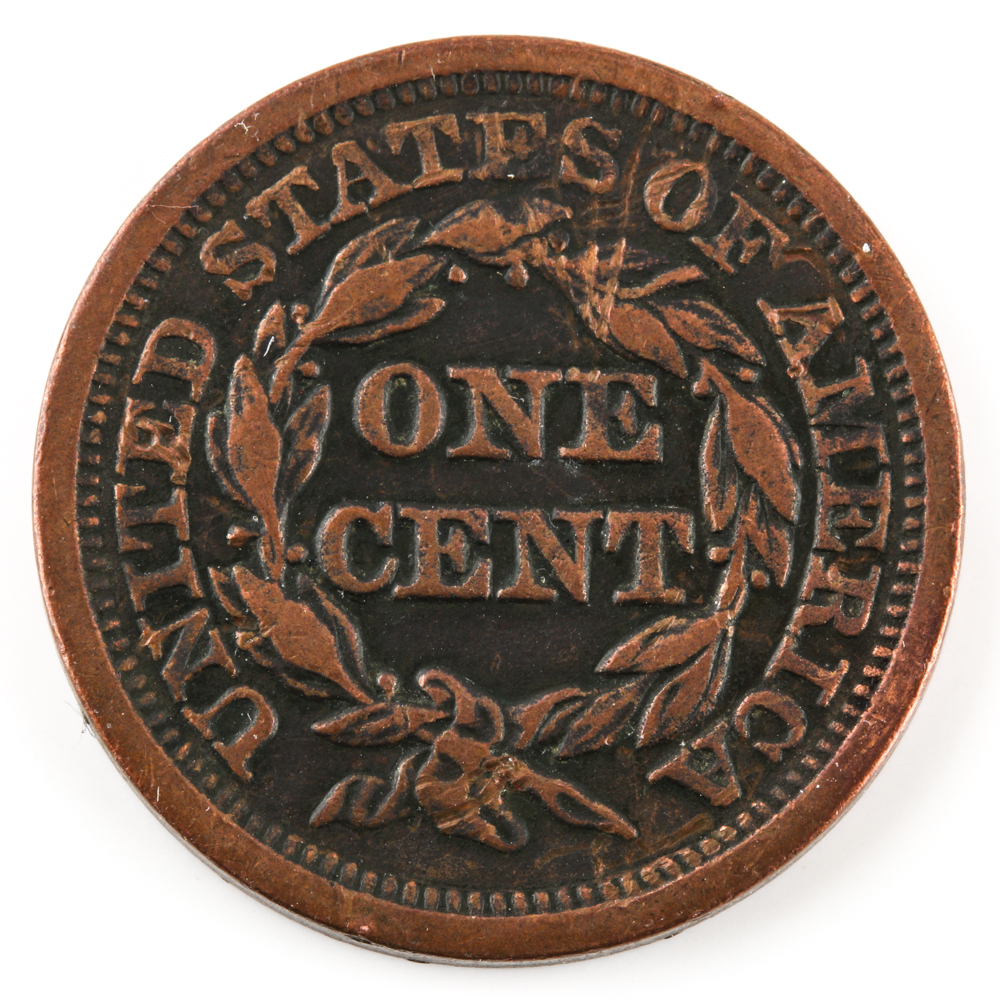 1846 Small Date Braided Hair Cent
