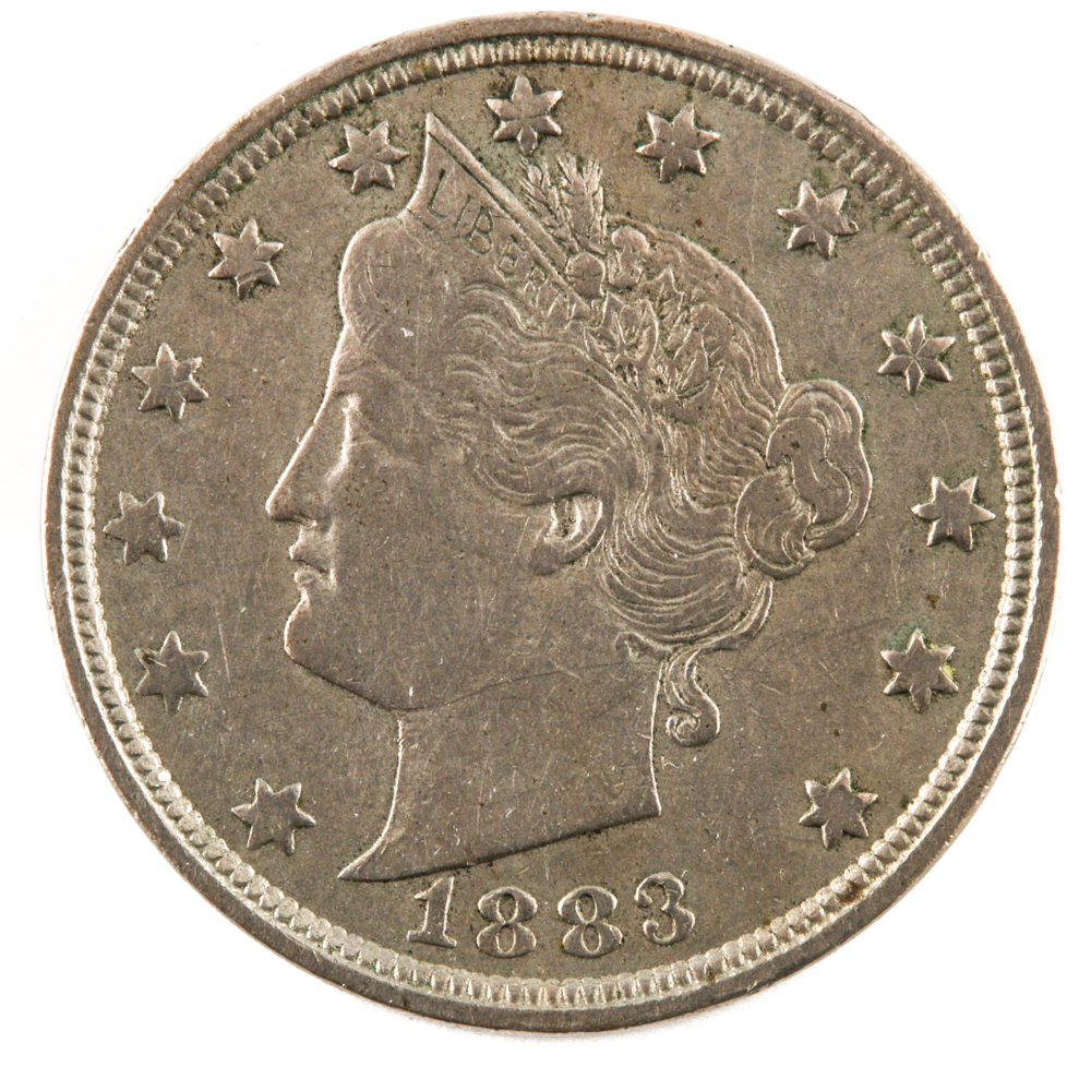 1883 "No Cents" Liberty "V" Nickel