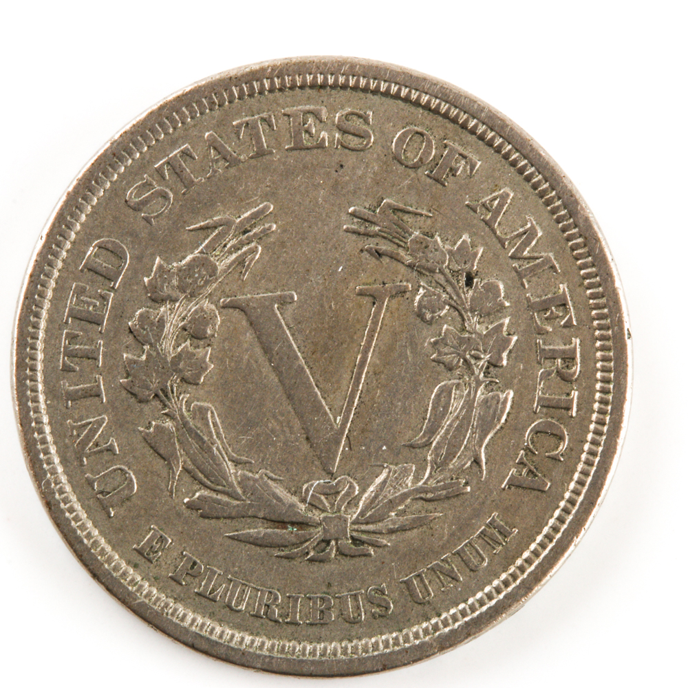 1883 "No Cents" Liberty "V" Nickel