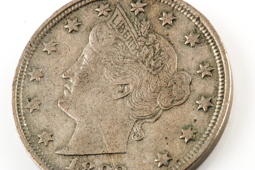 1883 "No Cents" Liberty "V" Nickel