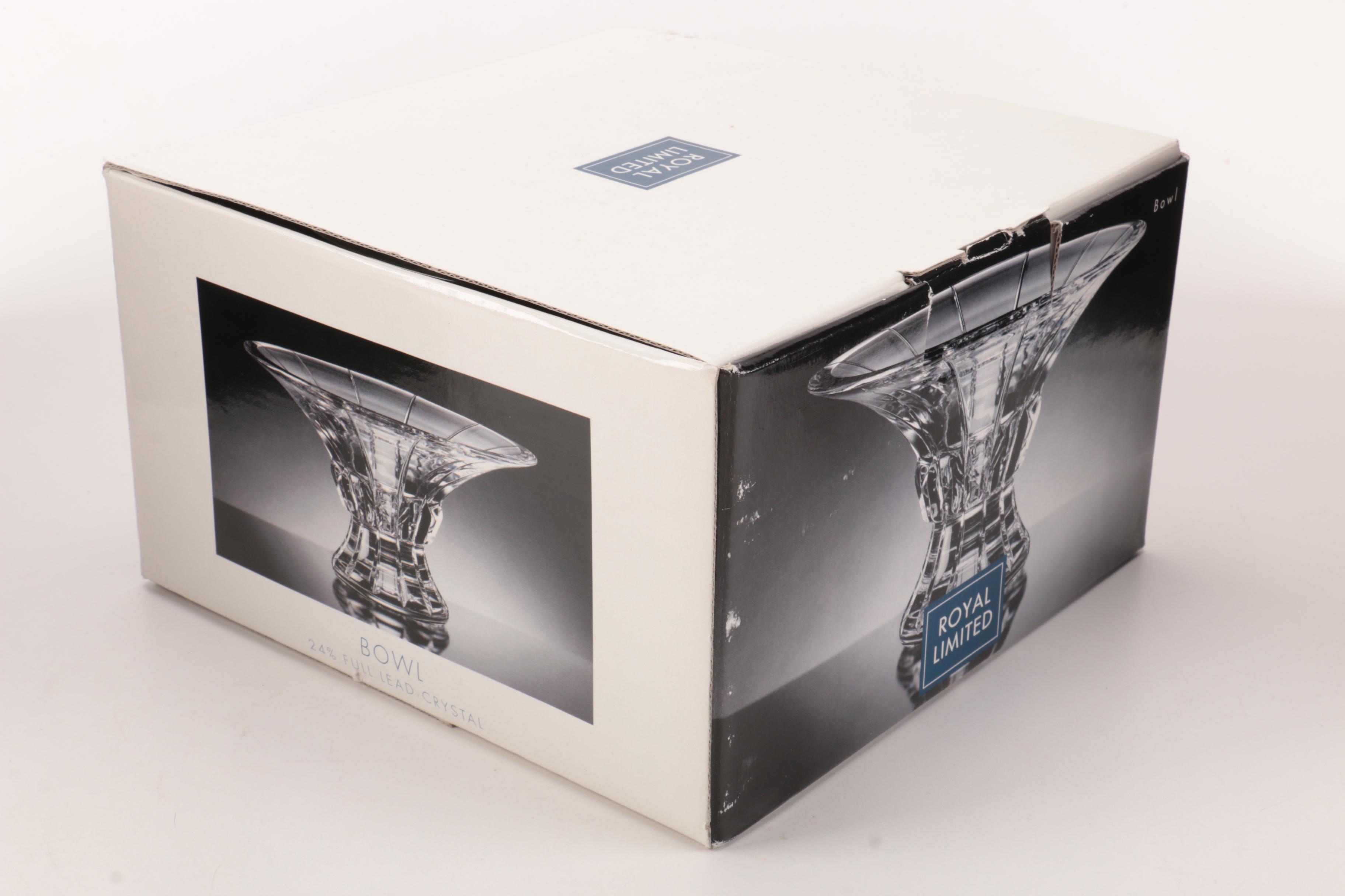 Royal Limited Cut Lead Crystal Bowl