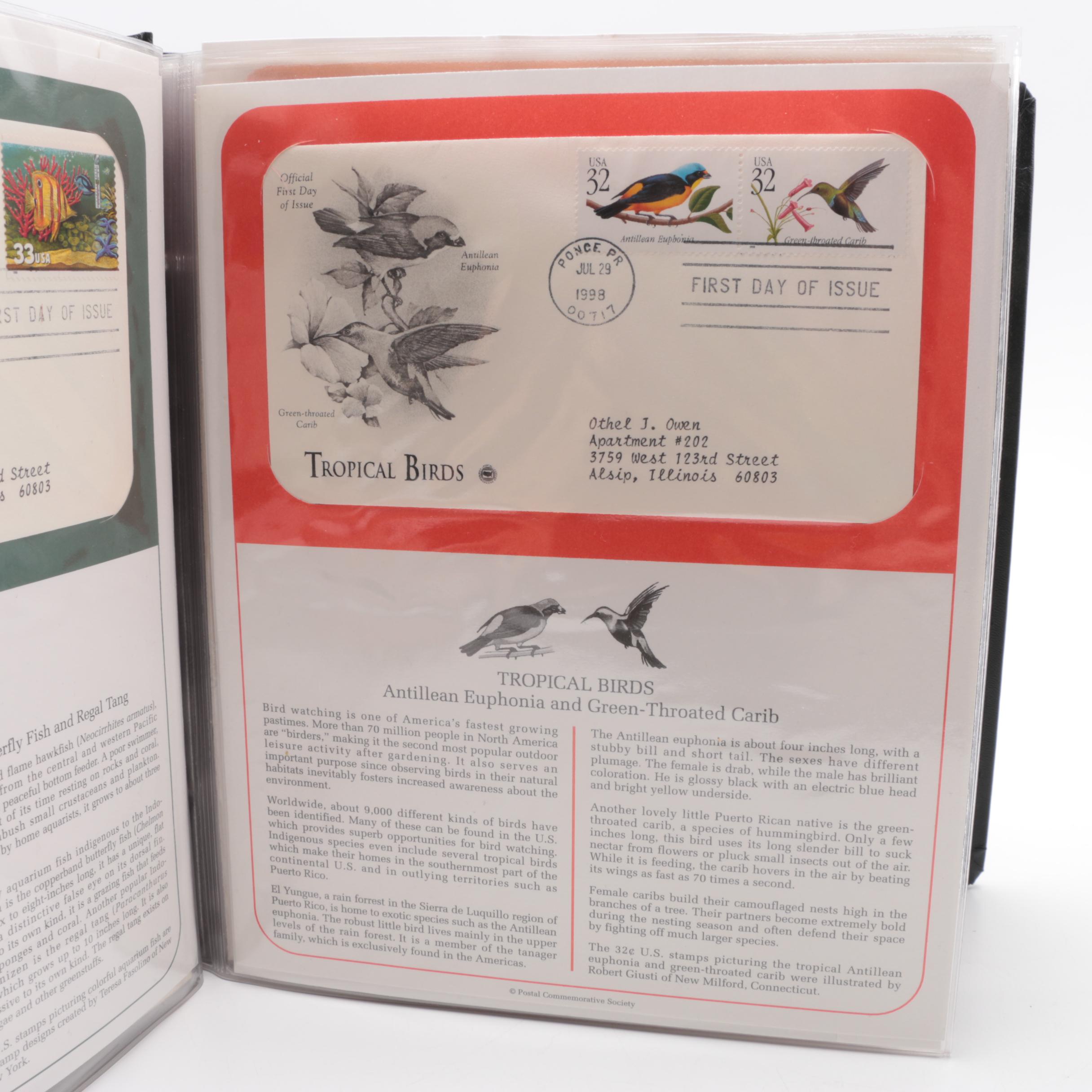 United States First Day Covers Postage Stamp Albums