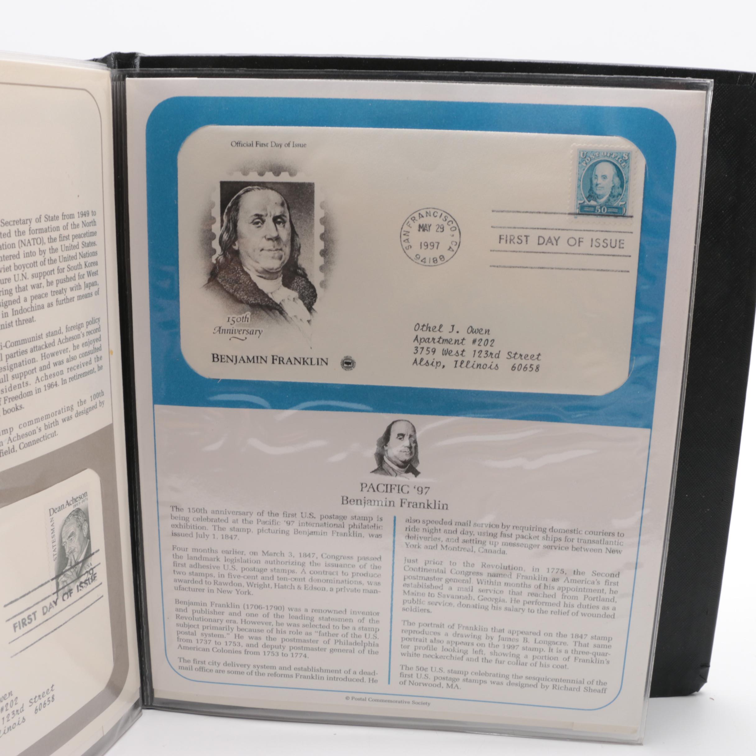 United States First Day Covers Postage Stamp Albums
