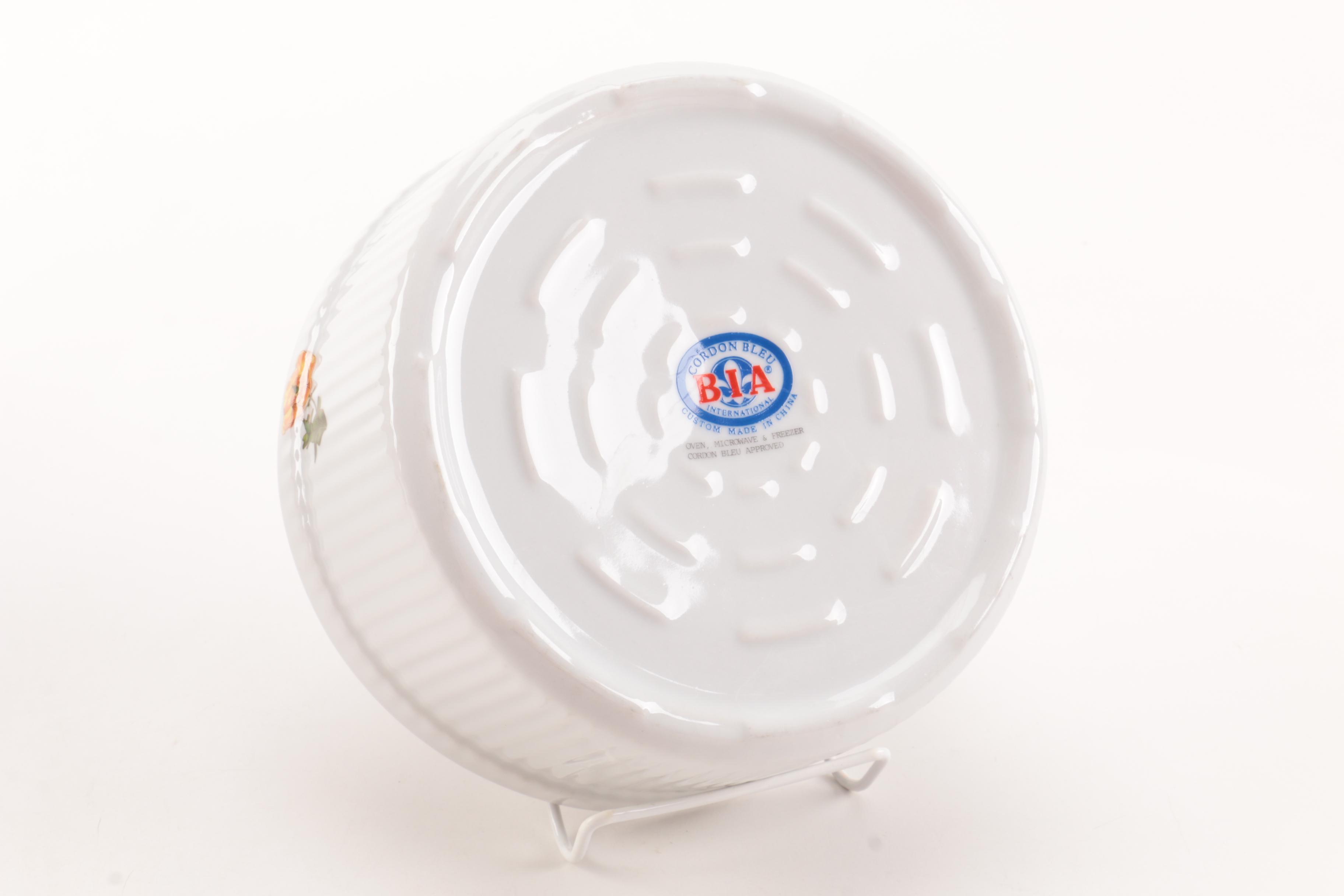 Decorative Serving Dishes Including BIA Cordon Bleu