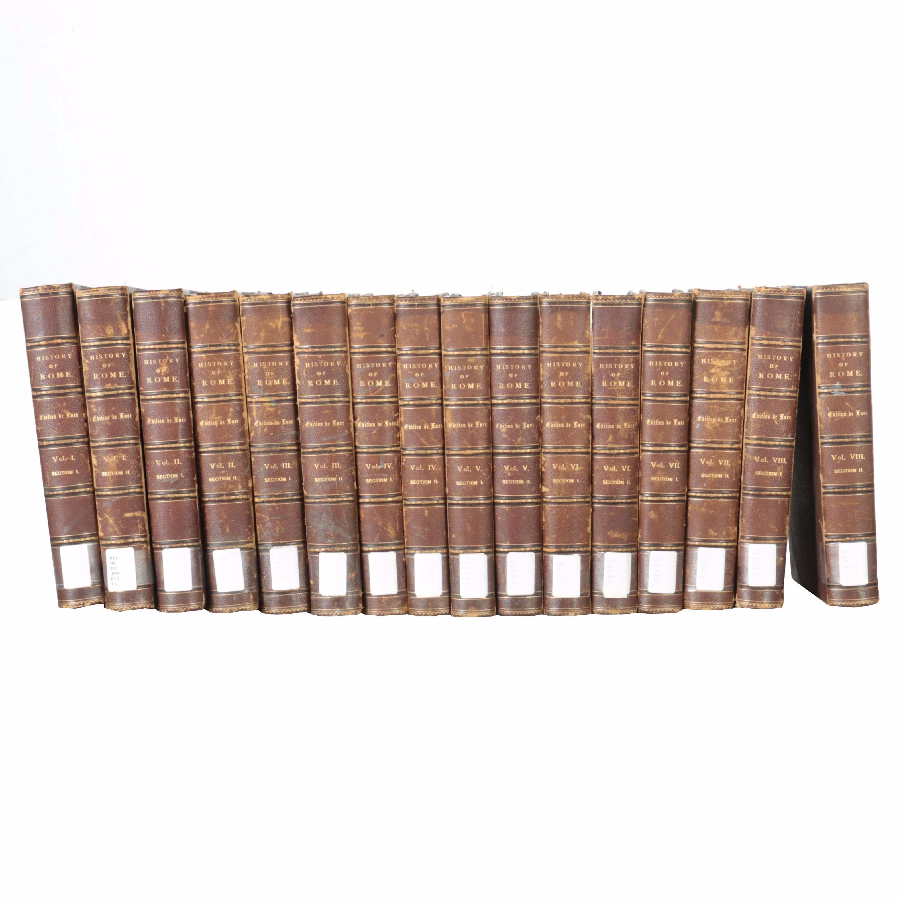 Early 1900s Sixteen Volumes of "History of Rome" by Victory Dury