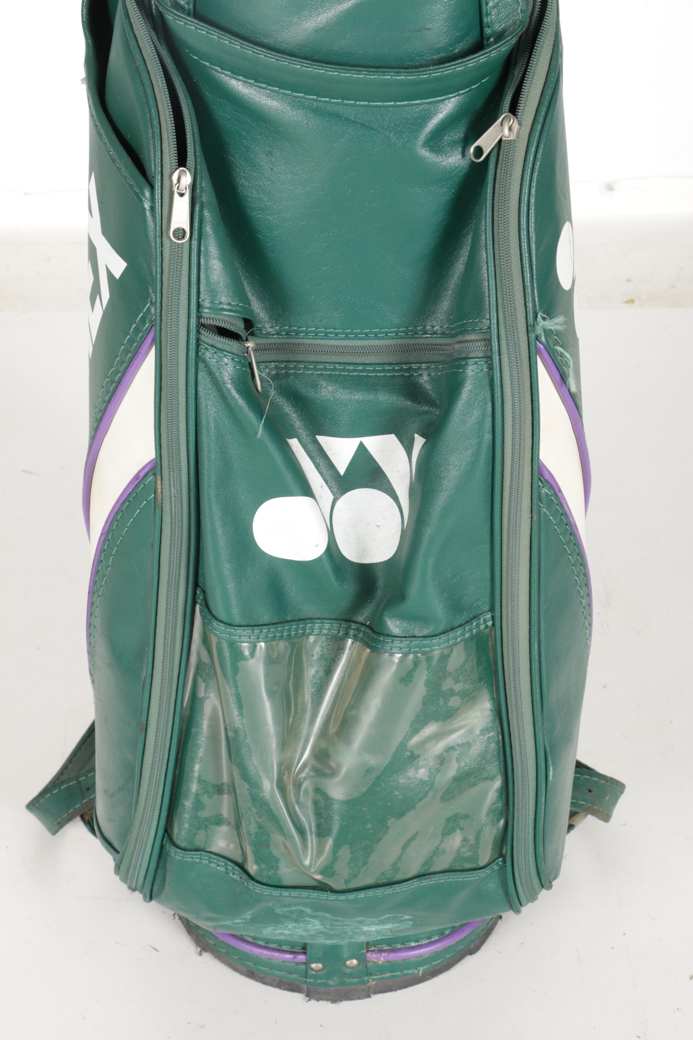 Yonex Golf Bag With Wooden Clubs