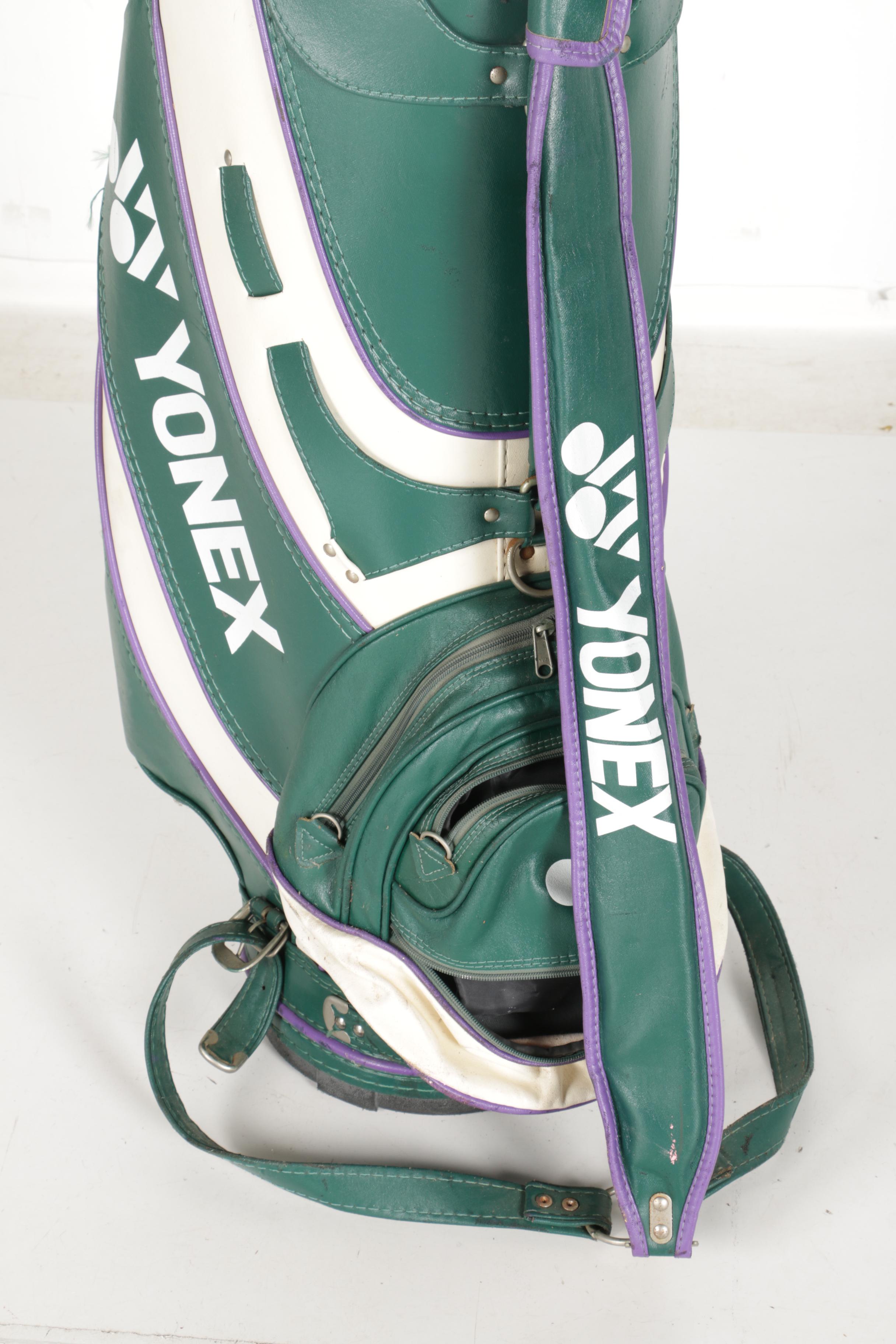 Yonex Golf Bag With Wooden Clubs