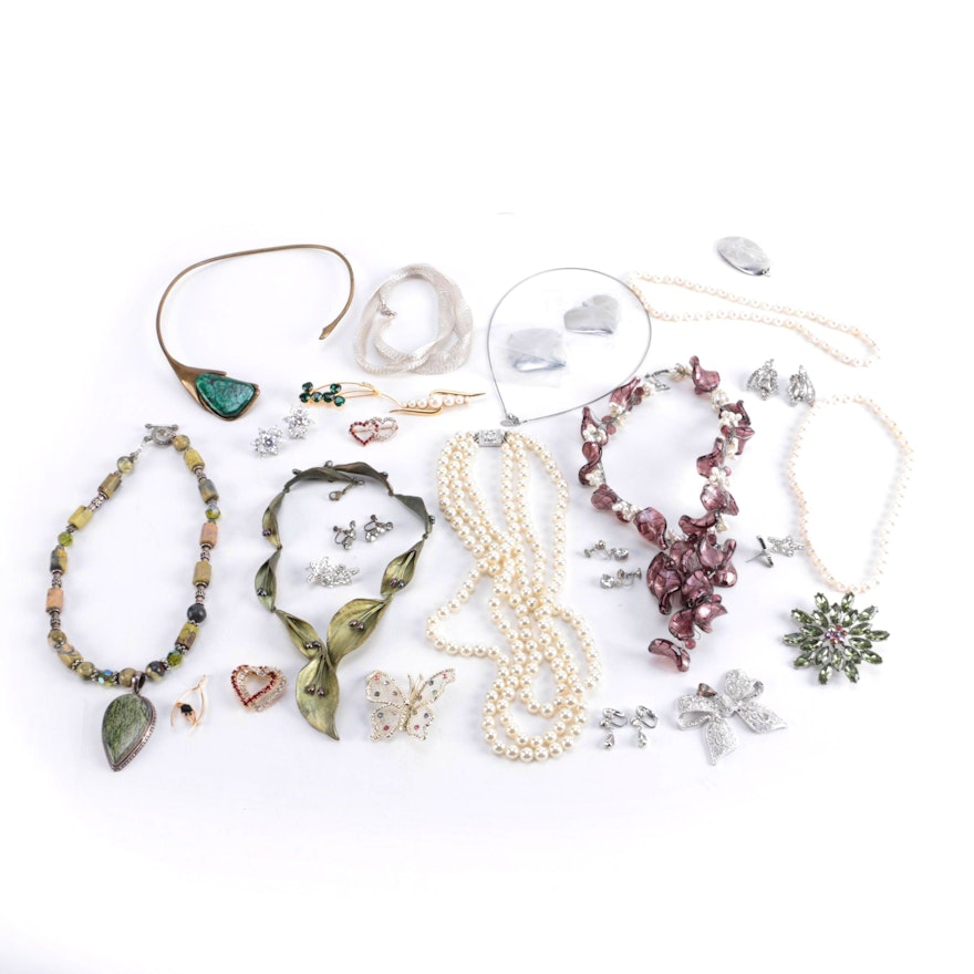 Costume Jewelry Including James Rockwell and Weiss