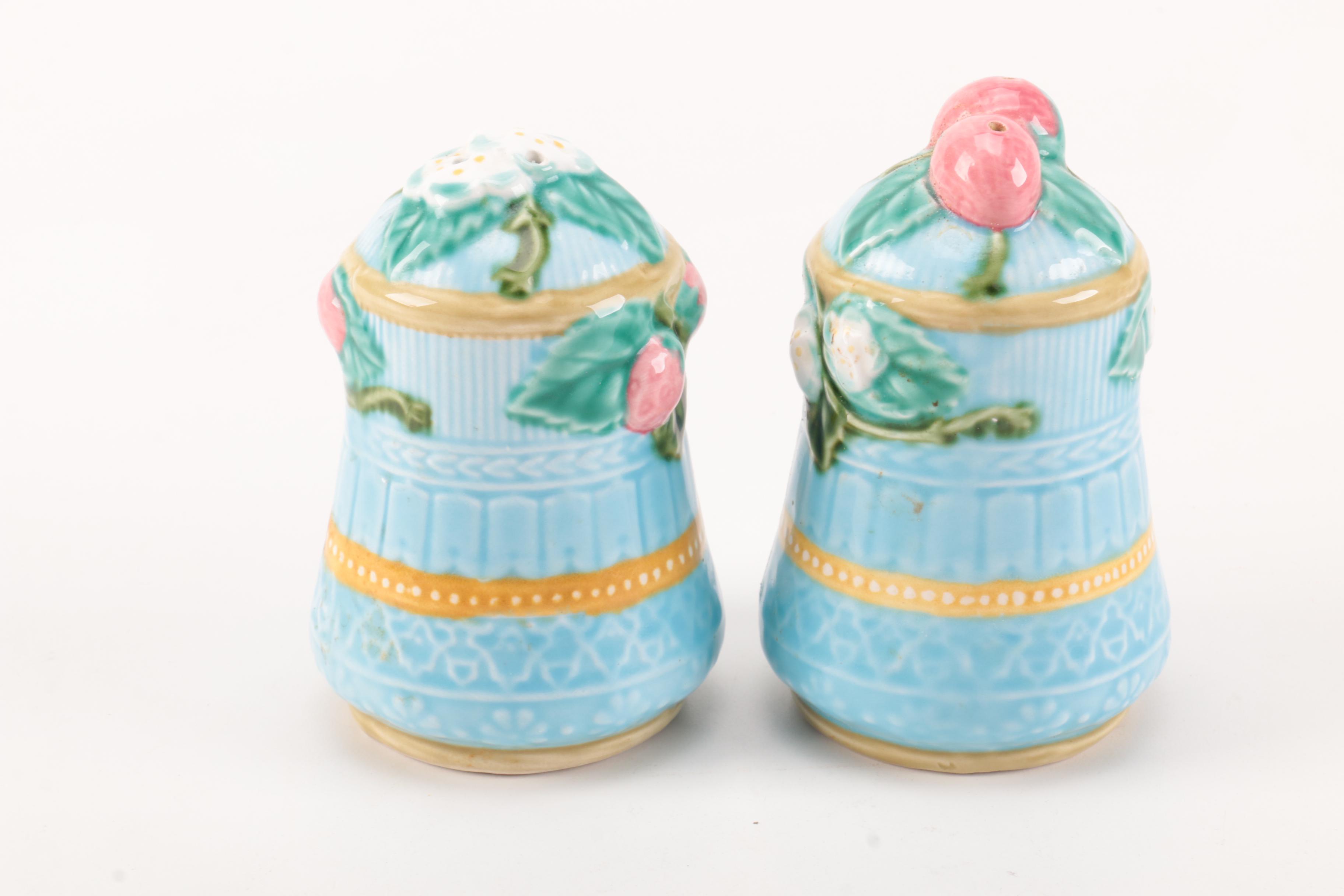 Fitz and Floyd Salt and Pepper Shaker and Sugar Bowl