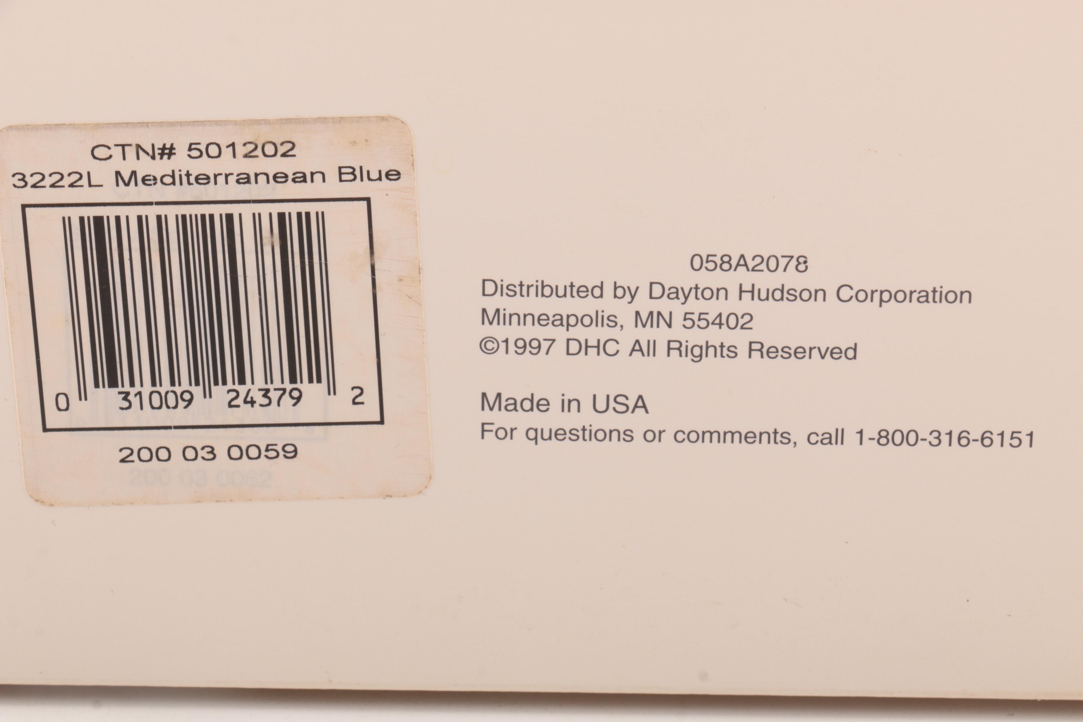 "Hobnail Mediterranean Blue" Goblets by Furio Home