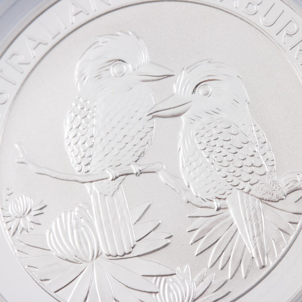 Graded MS 69 (by PCGS) 2013-P Australian Silver Bullion Kookaburra $1 Coin