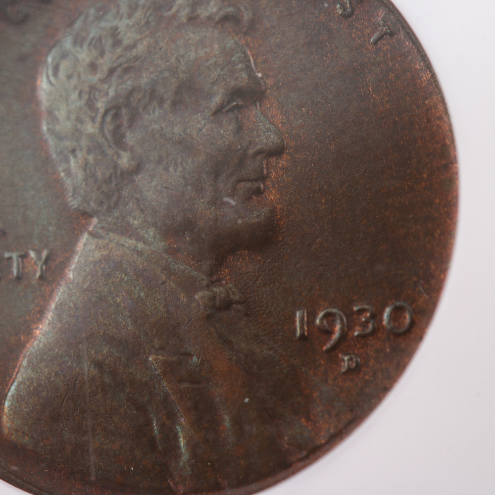 Graded MS 64 BN (by NGC) 1930-D Lincoln Wheat Cent