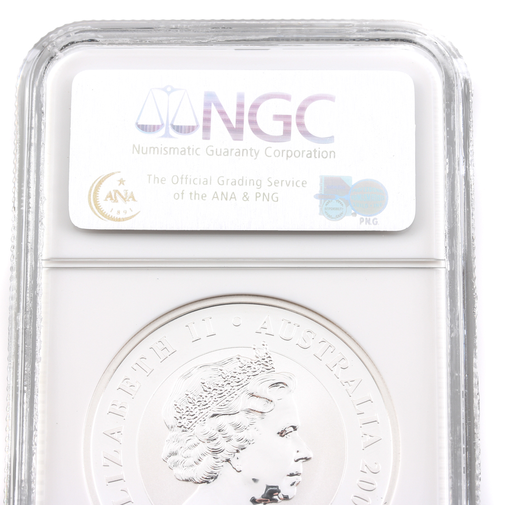 Graded MS 69 (by NGC) 2007 First Year of Issue Australian Koala Silver Bullion $1 Coin