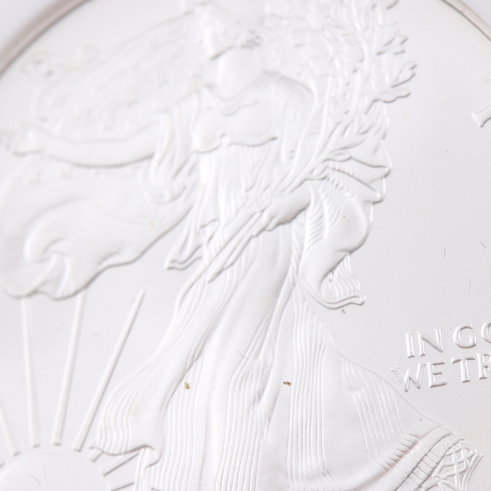 Graded MS 69 (by NGC) 1999 Silver Eagle Dollar