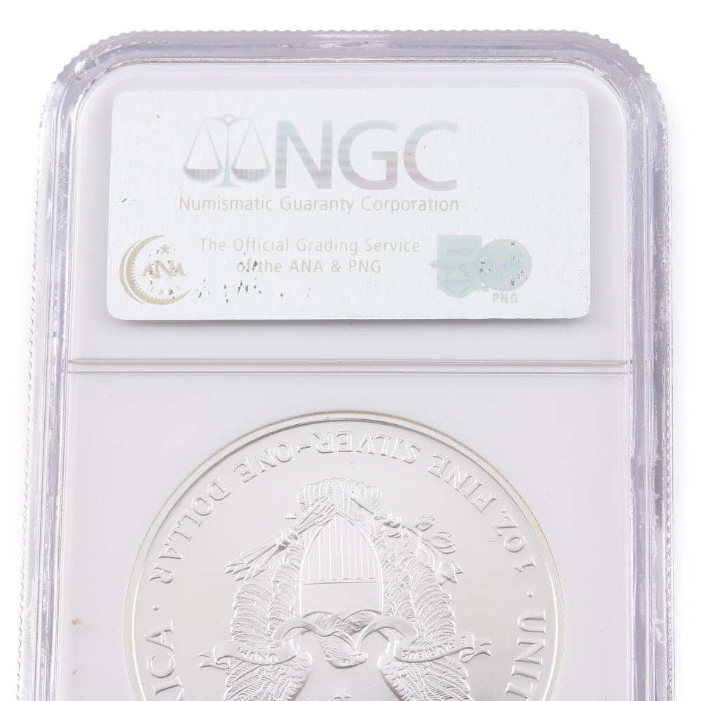 Graded MS 69 (by NGC) 1998 Silver Eagle Dollar