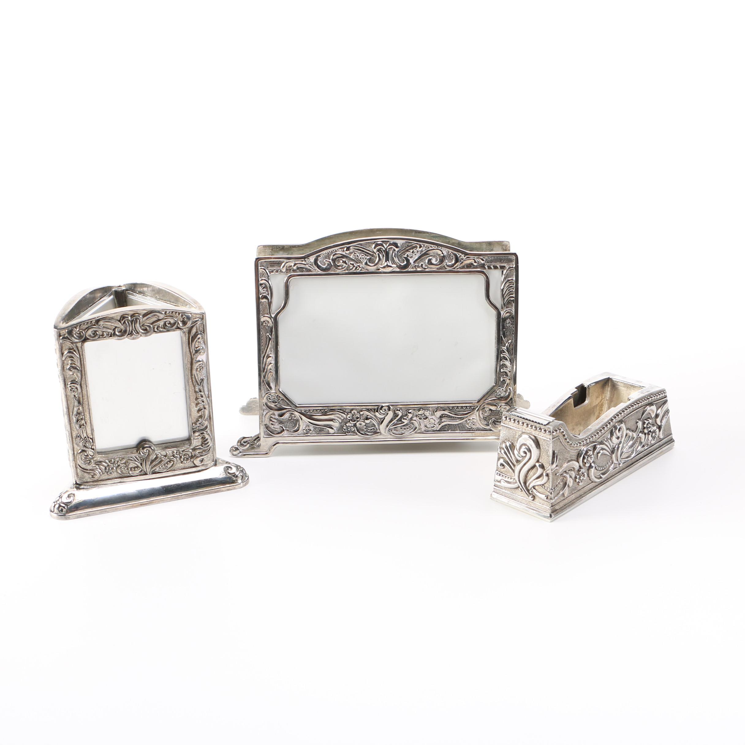 Godinger Silver Art Co. Silver Plate Desk Accessories