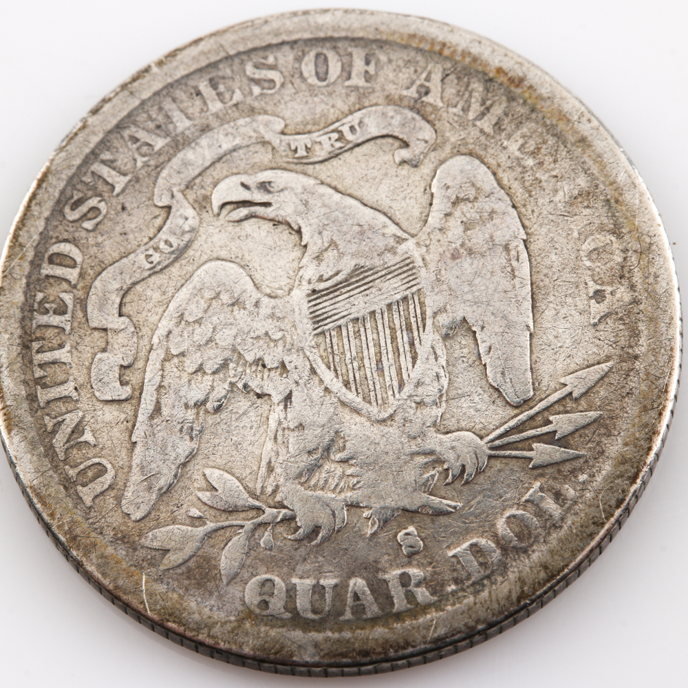 1877-S Liberty Seated Quarter