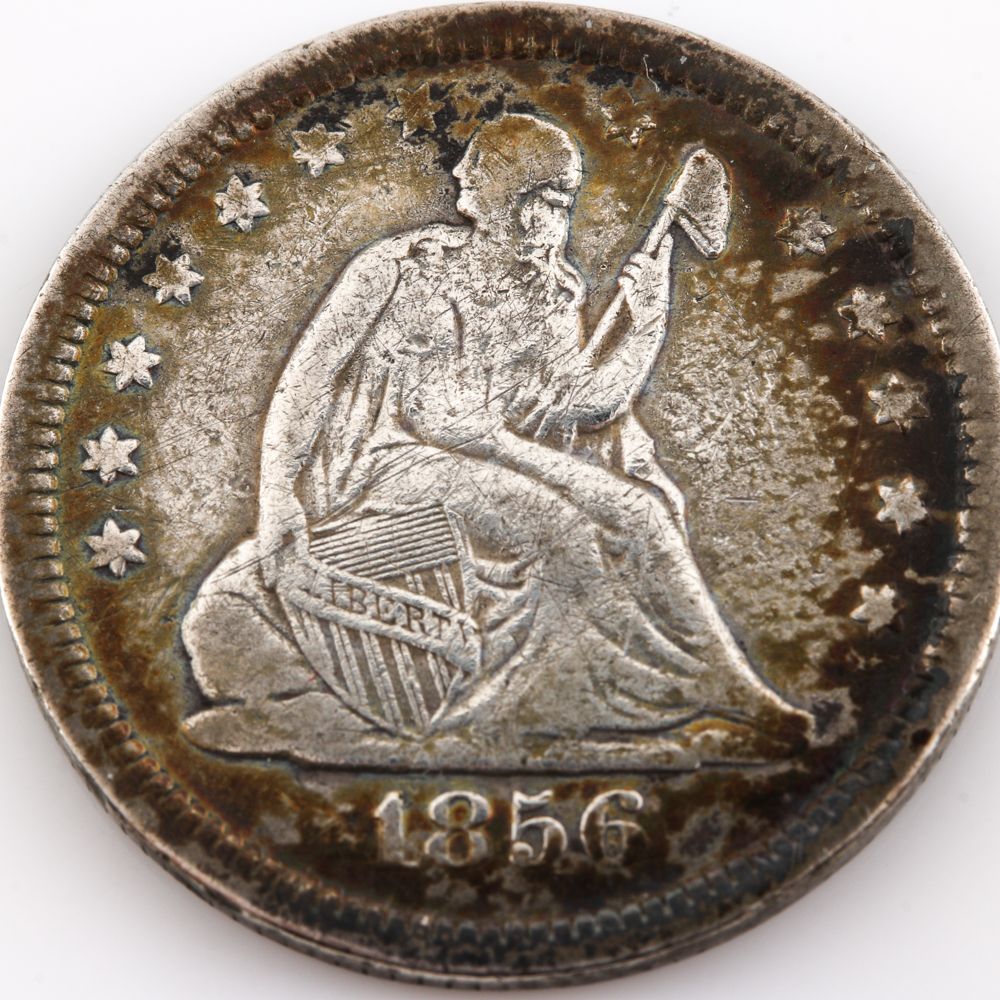 1856 Liberty Seated Quarter