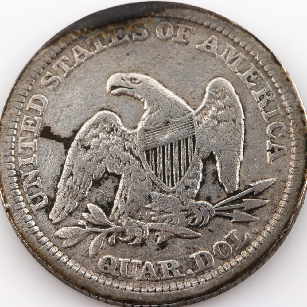 1856 Liberty Seated Quarter