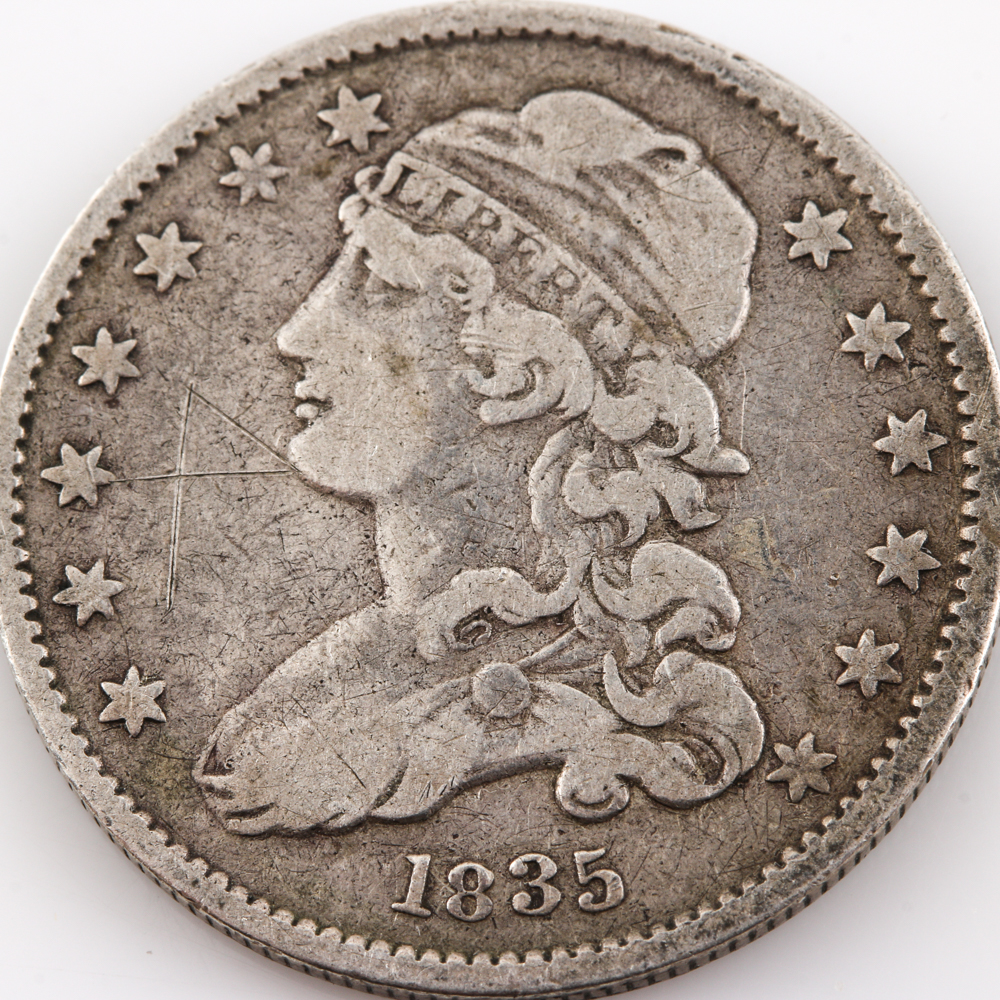 1835 Capped Bust Quarter