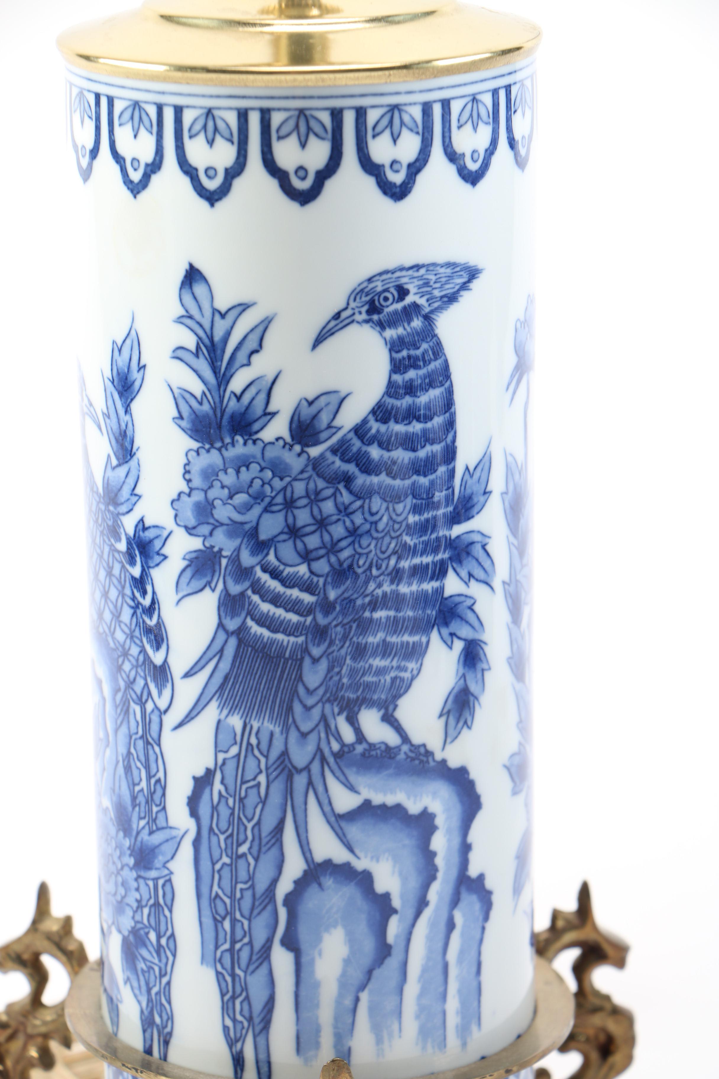 Toile Blue and White Ceramic Table Lamp