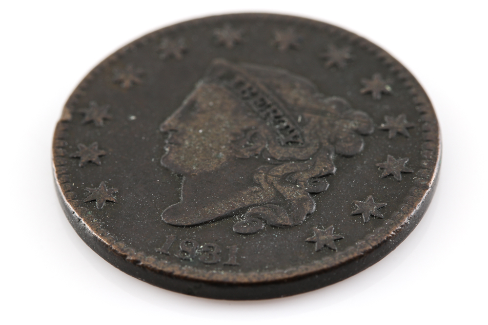 1831 Coronet Head Cent