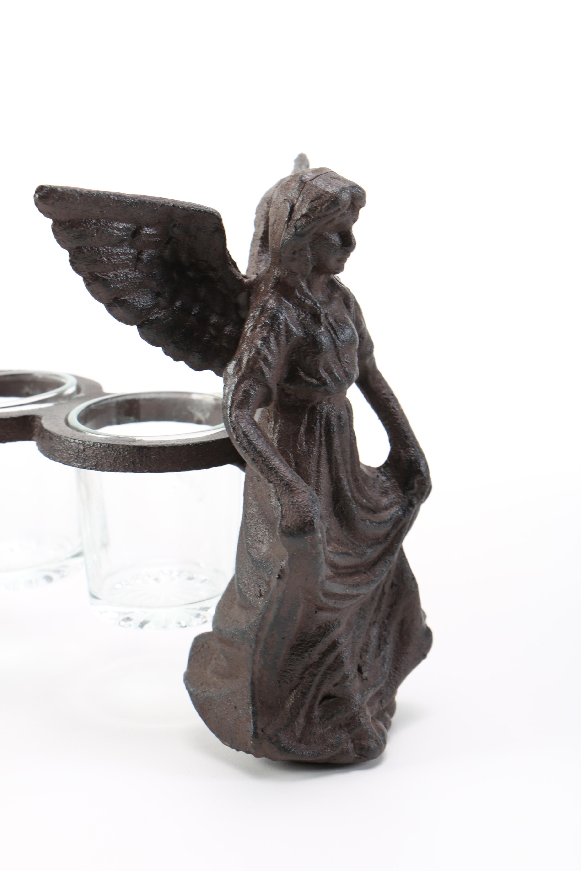 Glass and Metal Votive Candle Holder