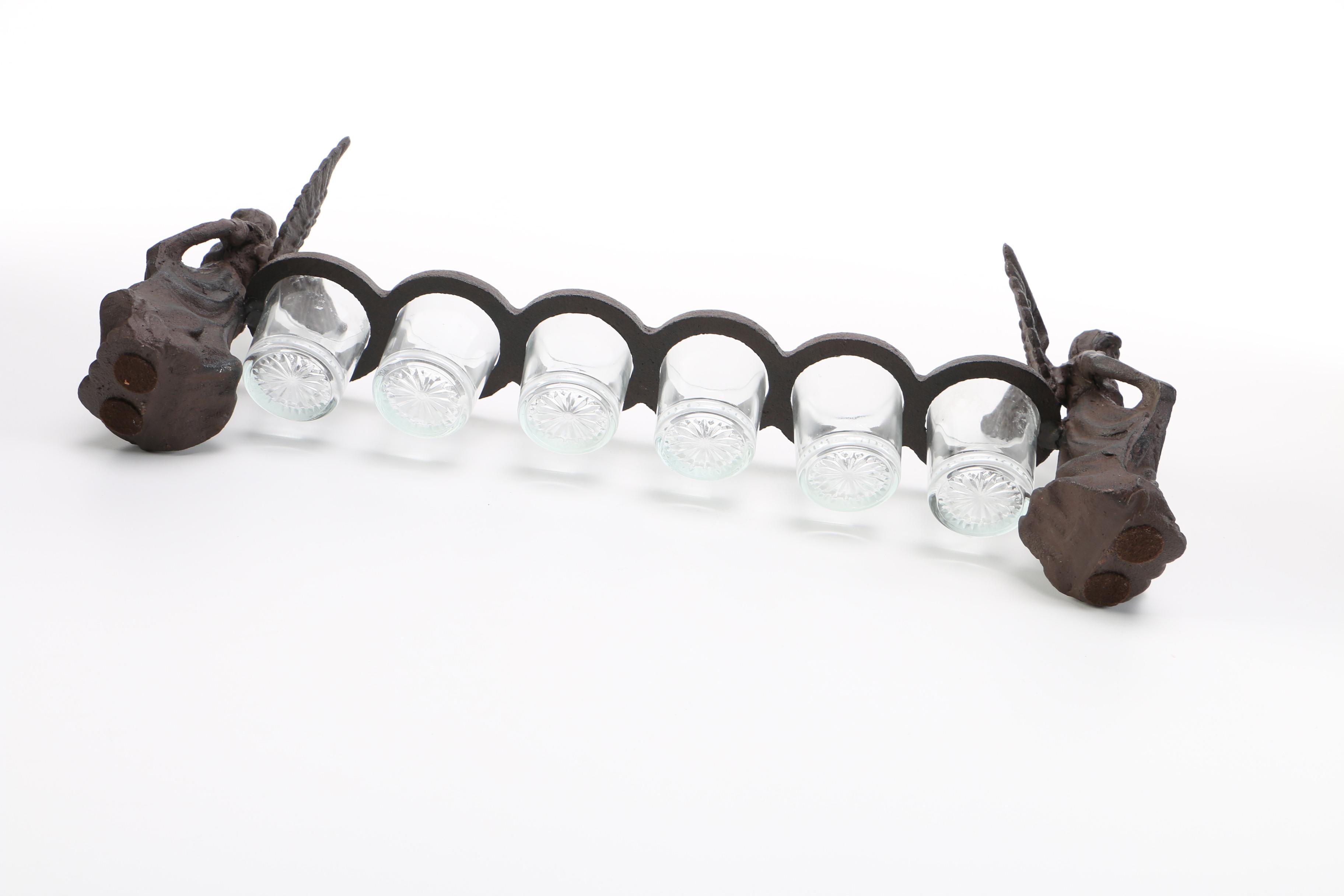 Glass and Metal Votive Candle Holder