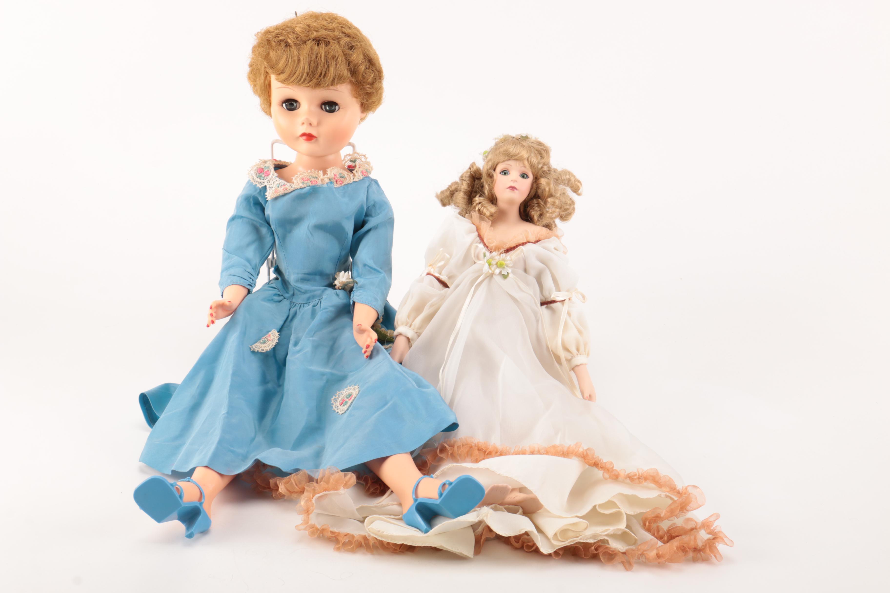 Vintage and Modern Doll Assortment