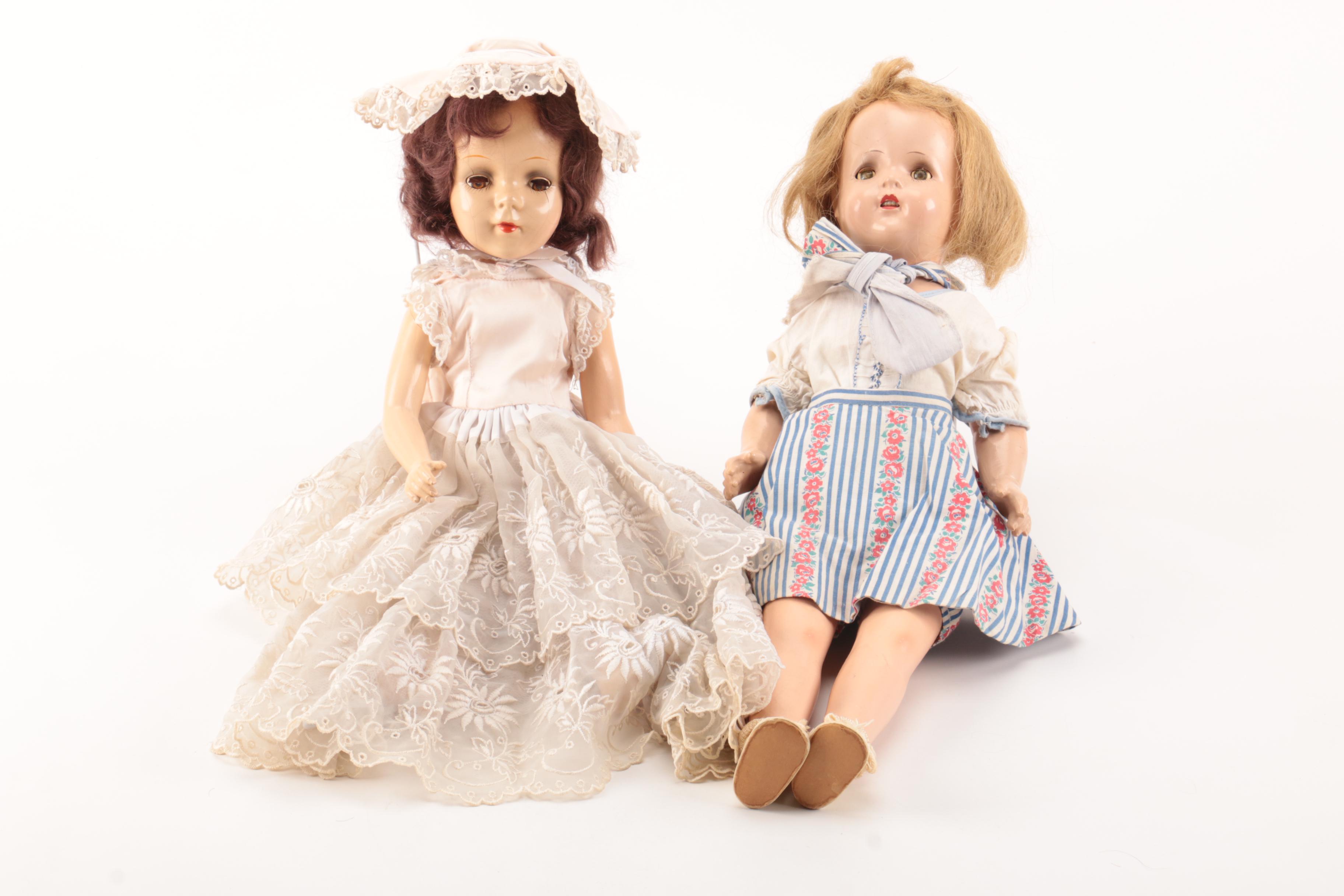 Vintage and Modern Doll Assortment