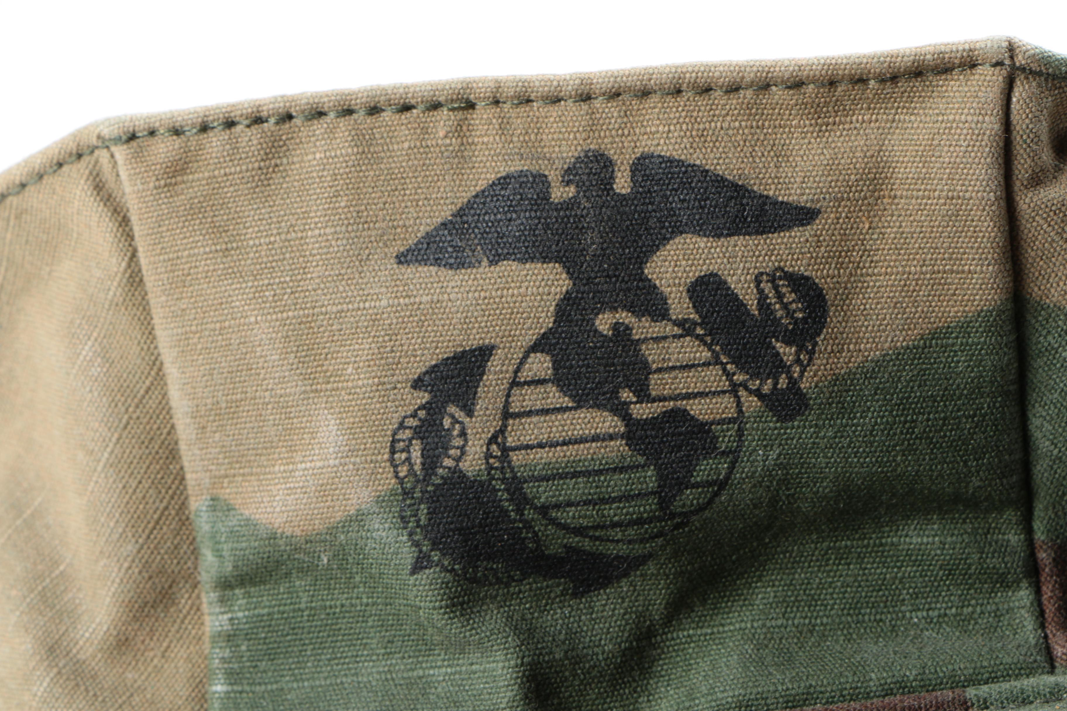 Camouflage Hat and NRA Duffel Bag