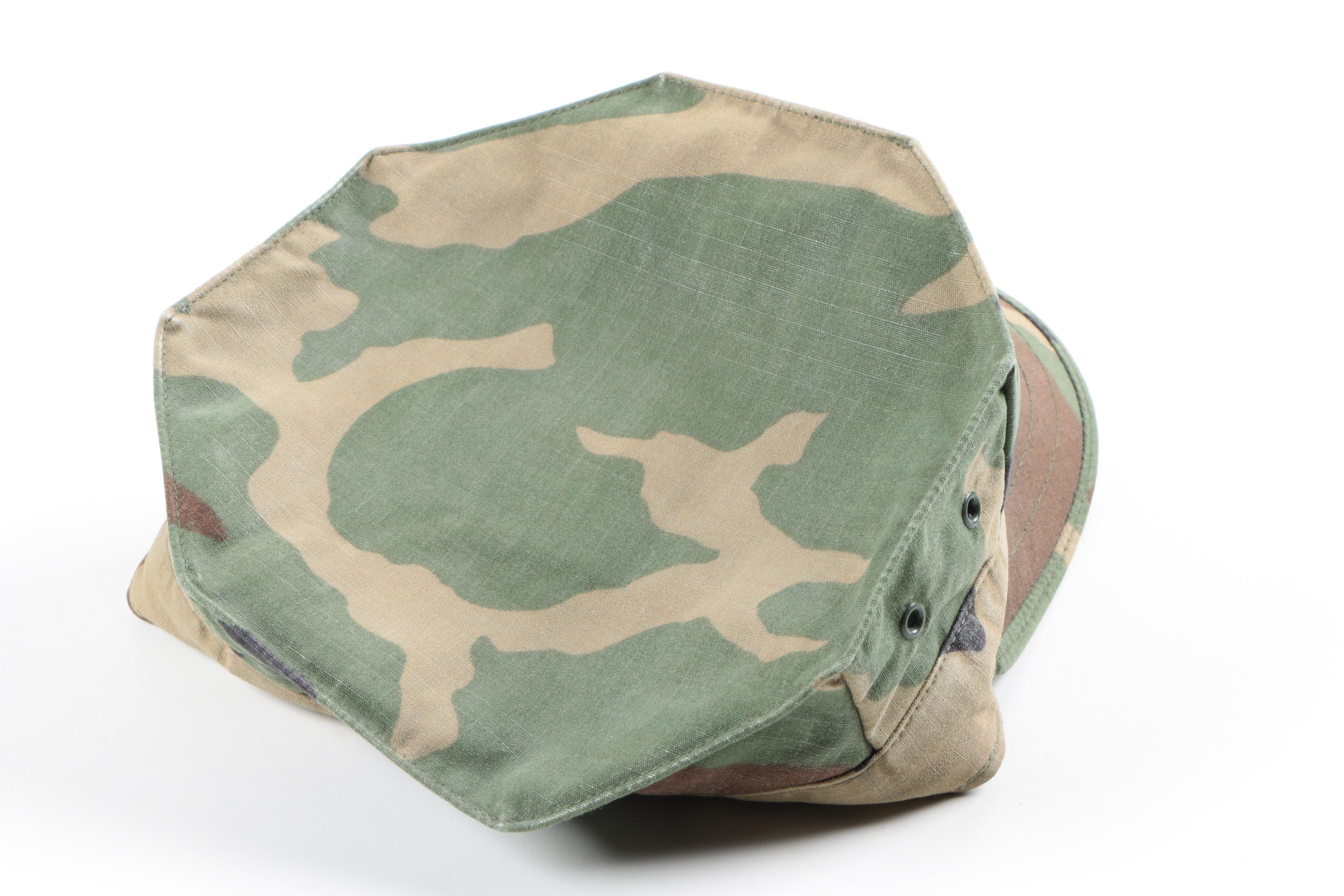 Camouflage Hat and NRA Duffel Bag