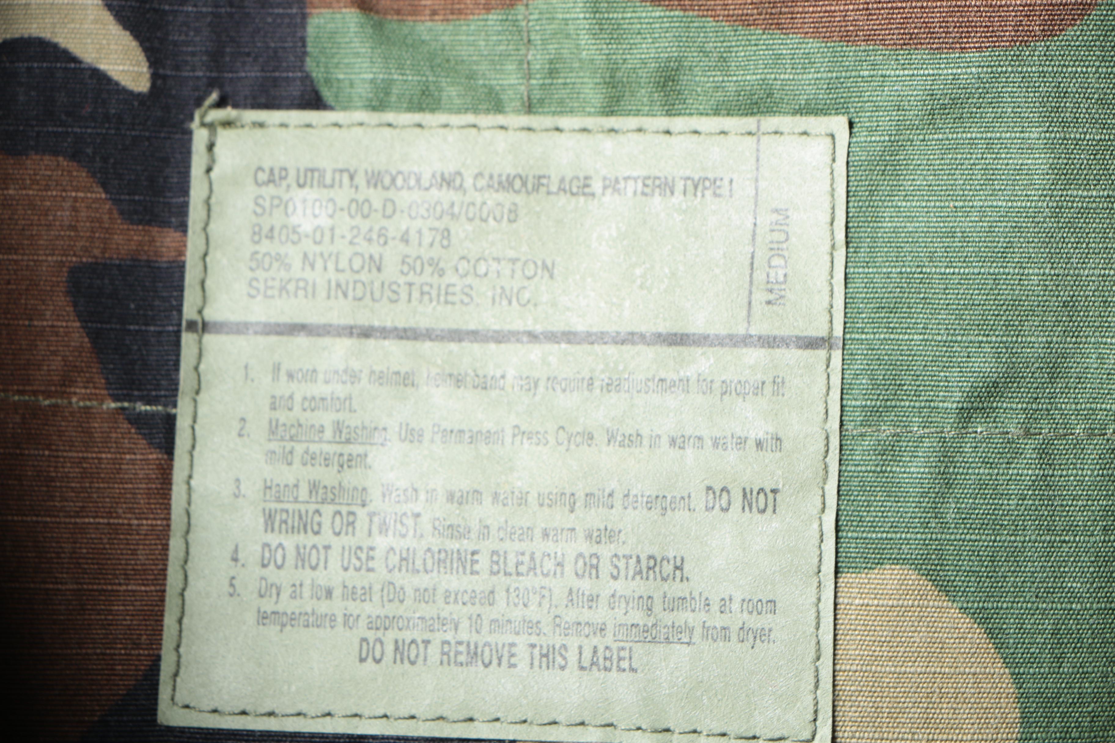 Camouflage Hat and NRA Duffel Bag