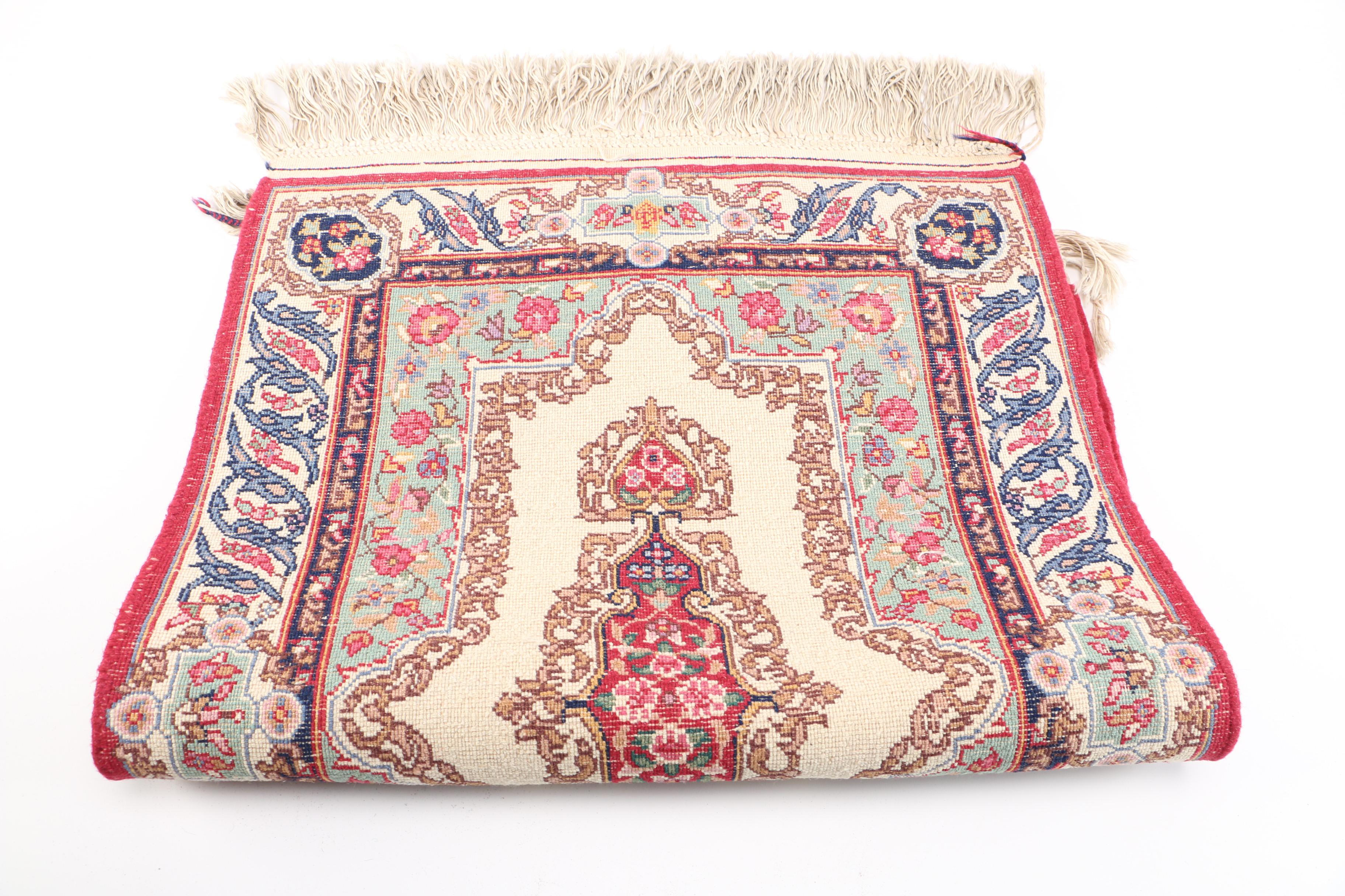 Hand-Knotted Sino-Persian Accent Rug