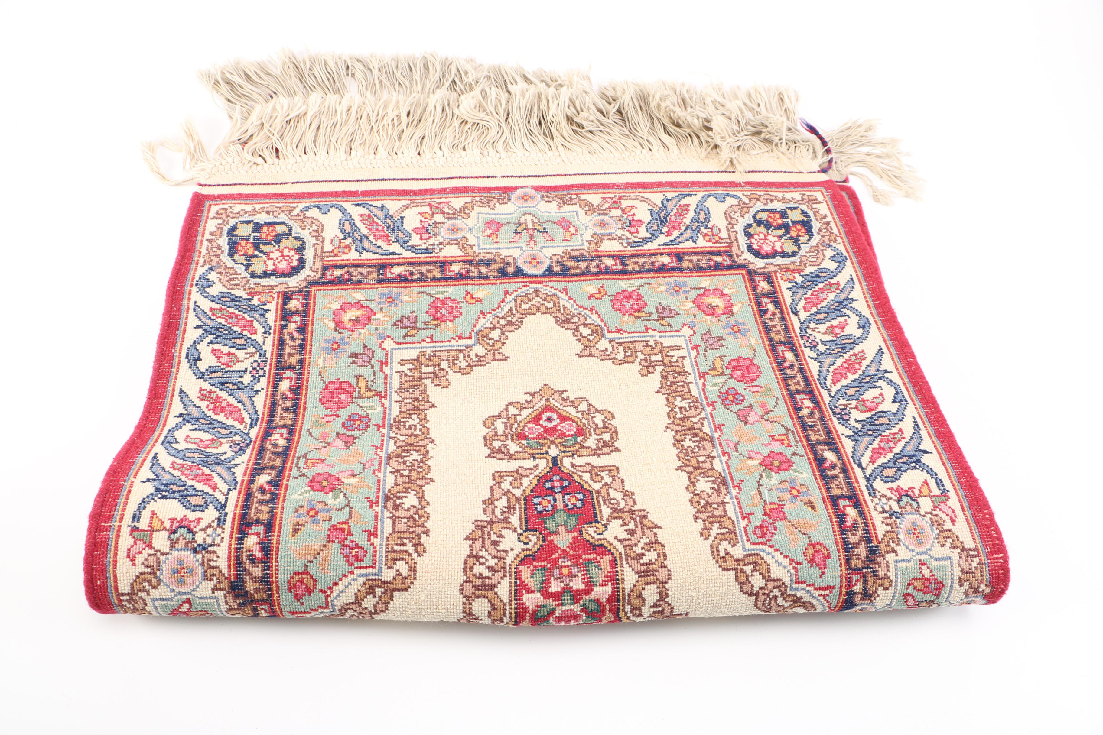 Hand-Knotted Sino-Persian Accent Rug