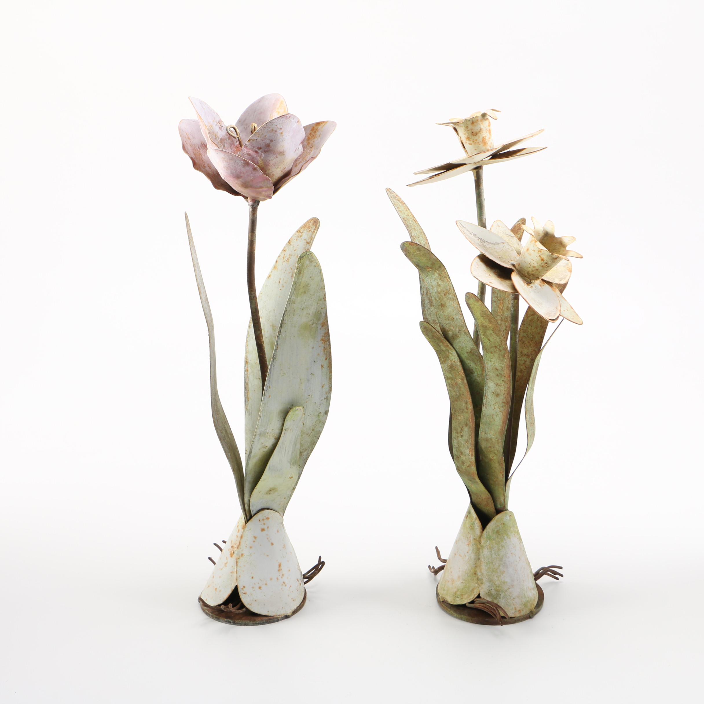 Decorative Sheet Metal and Steel Flowers