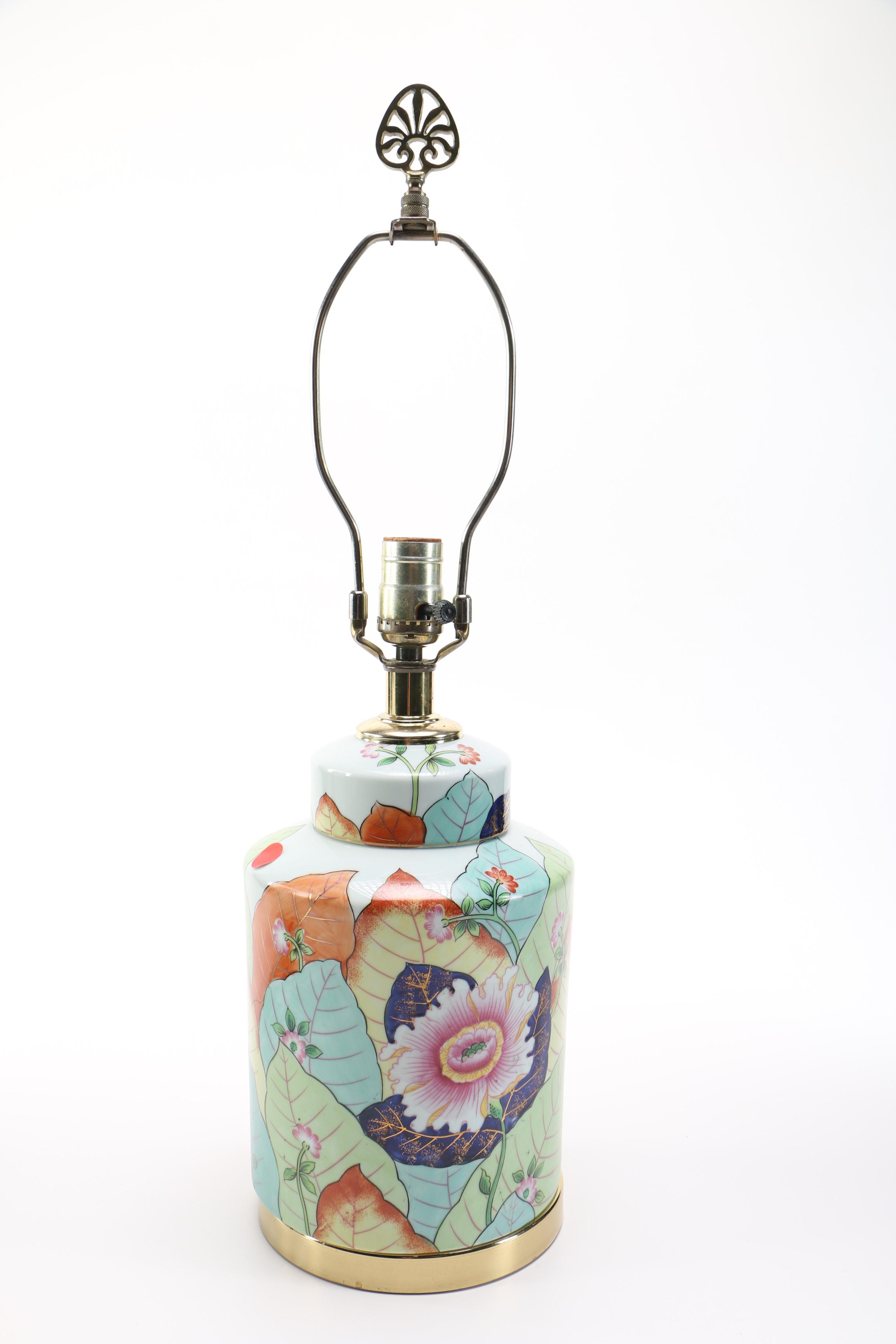 Floral Ceramic Table Lamps