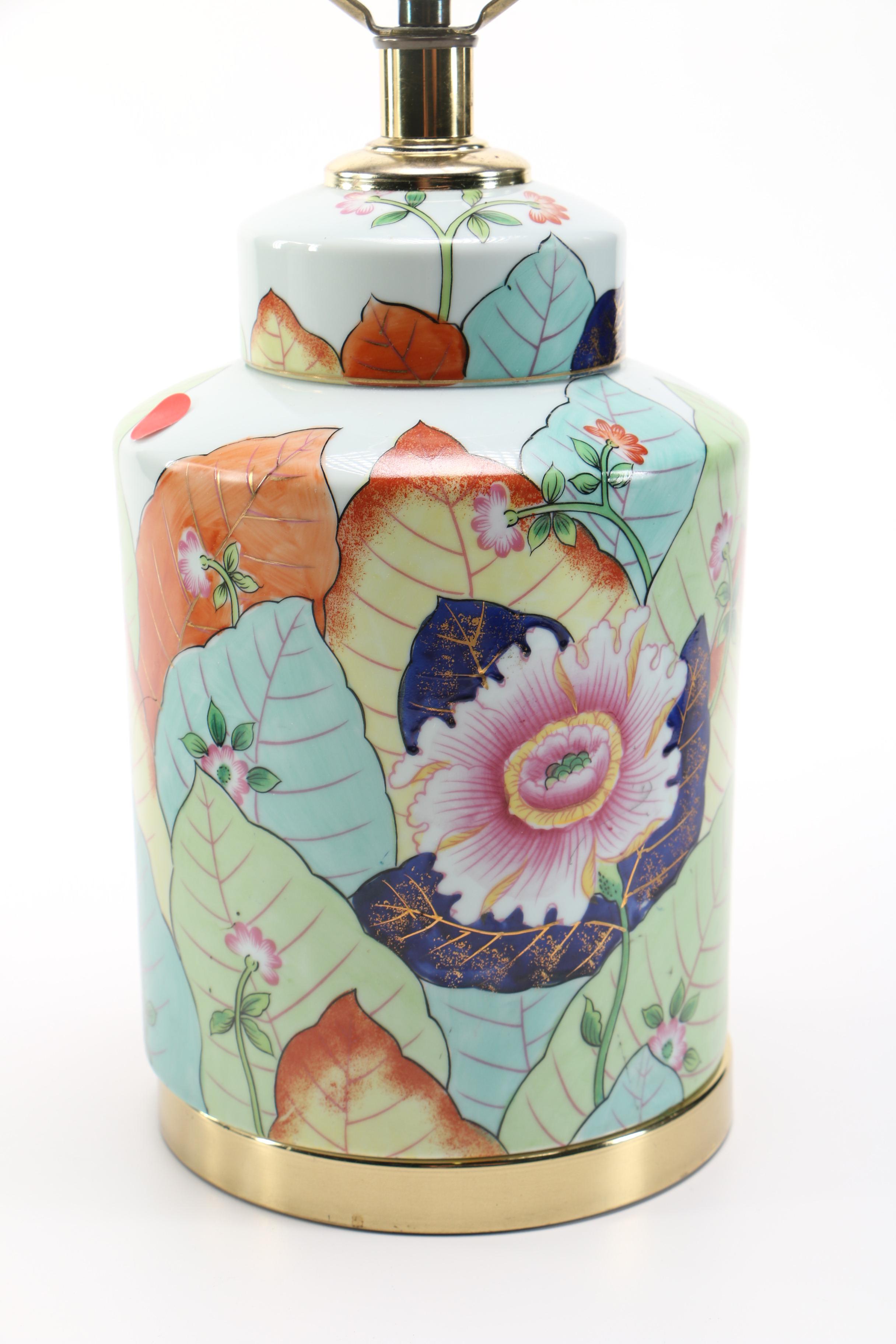 Floral Ceramic Table Lamps