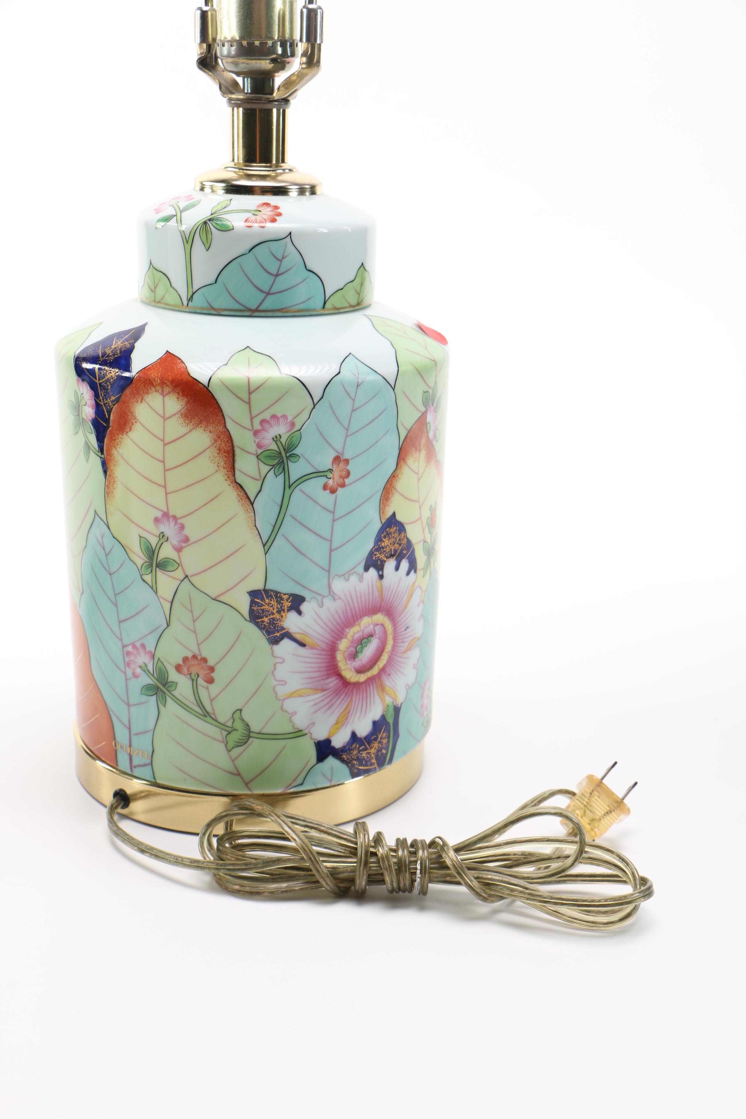 Floral Ceramic Table Lamps