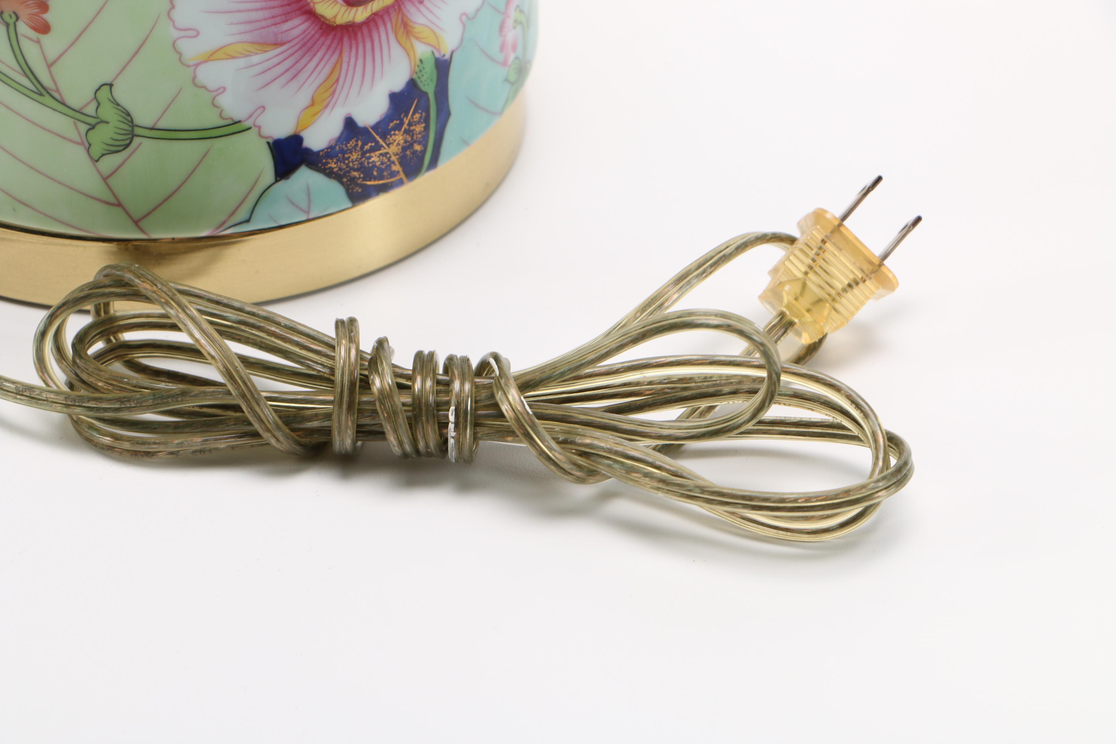 Floral Ceramic Table Lamps