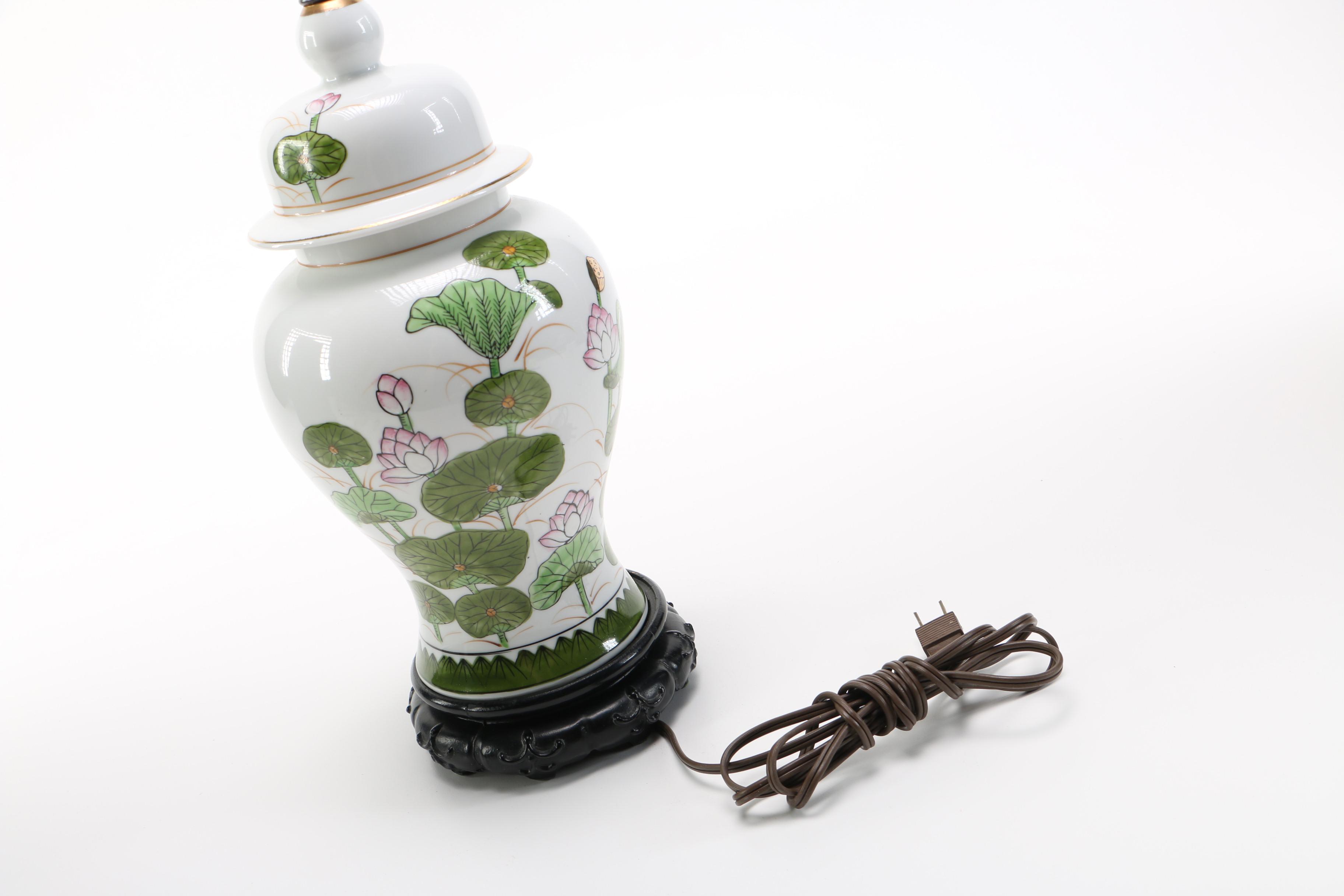 Floral Ceramic Table Lamps