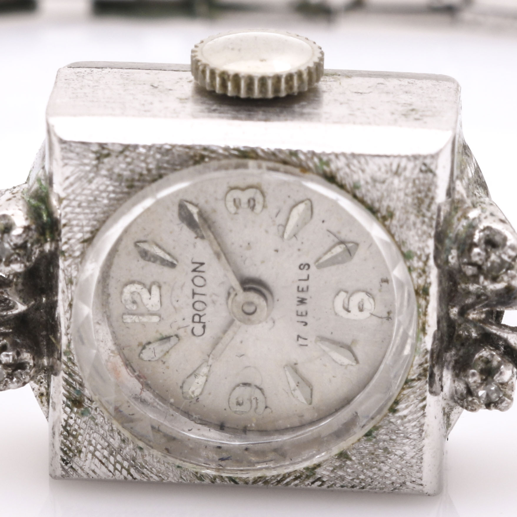 Two 10K Two Tone Rolled Gold Plated Diamond Watches Featuring Wittnauer and Croton