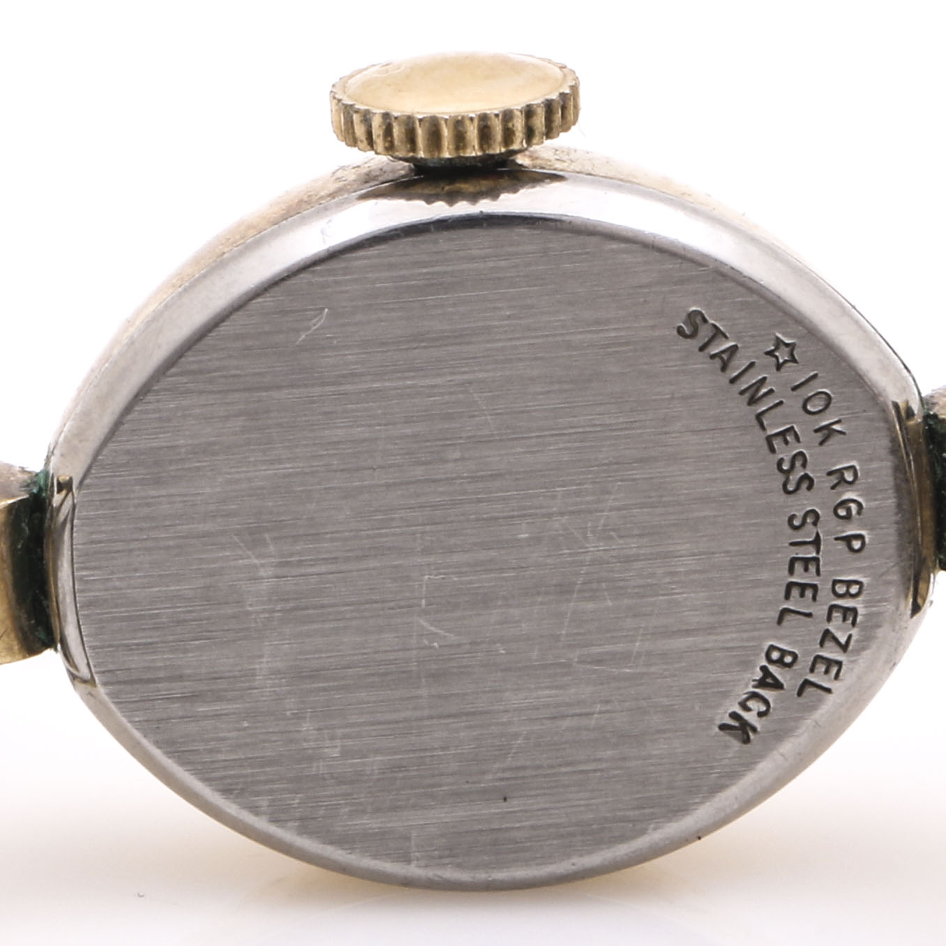 Two 10K Two Tone Rolled Gold Plated Diamond Watches Featuring Wittnauer and Croton