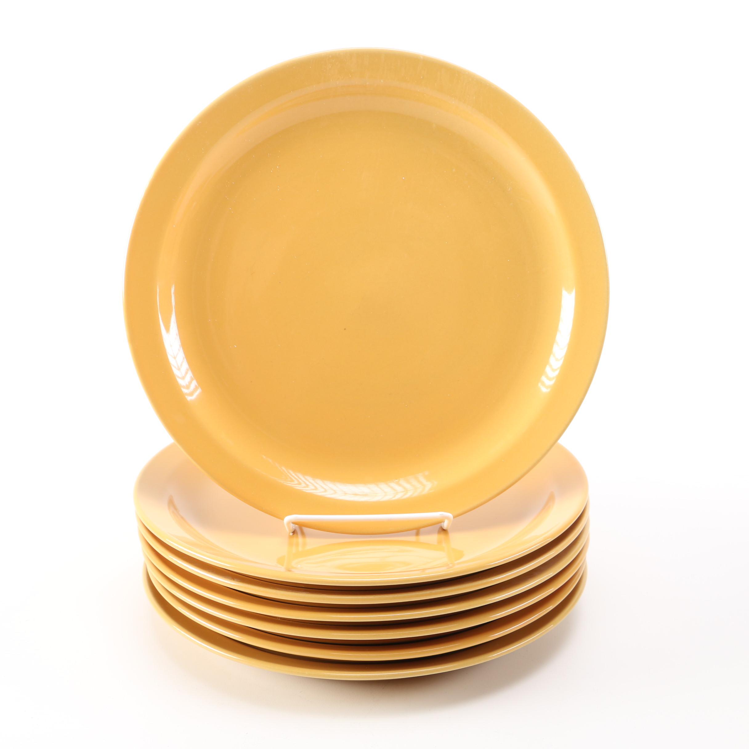 Collection of Bright Yellow Ceramic Tableware
