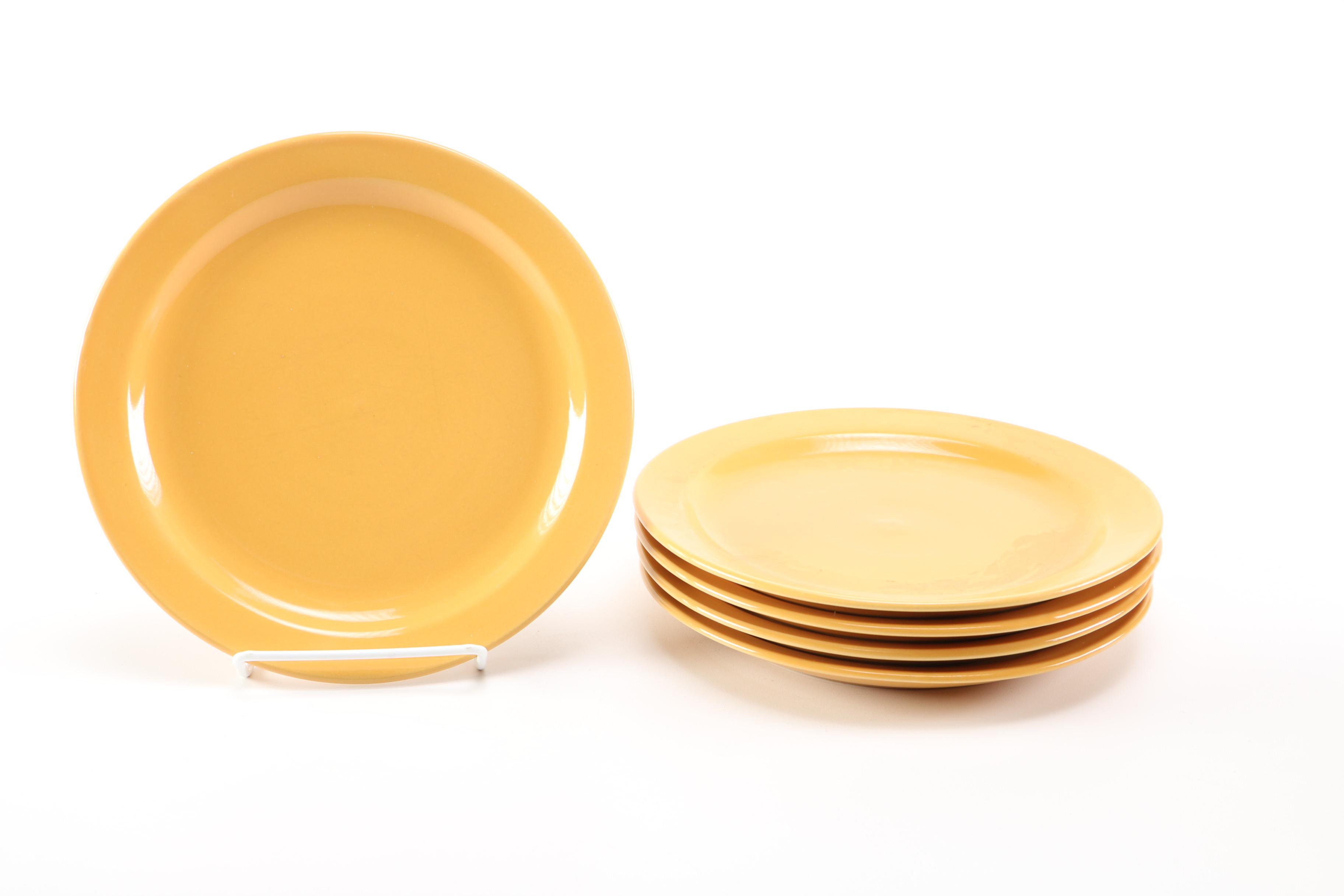 Collection of Bright Yellow Ceramic Tableware