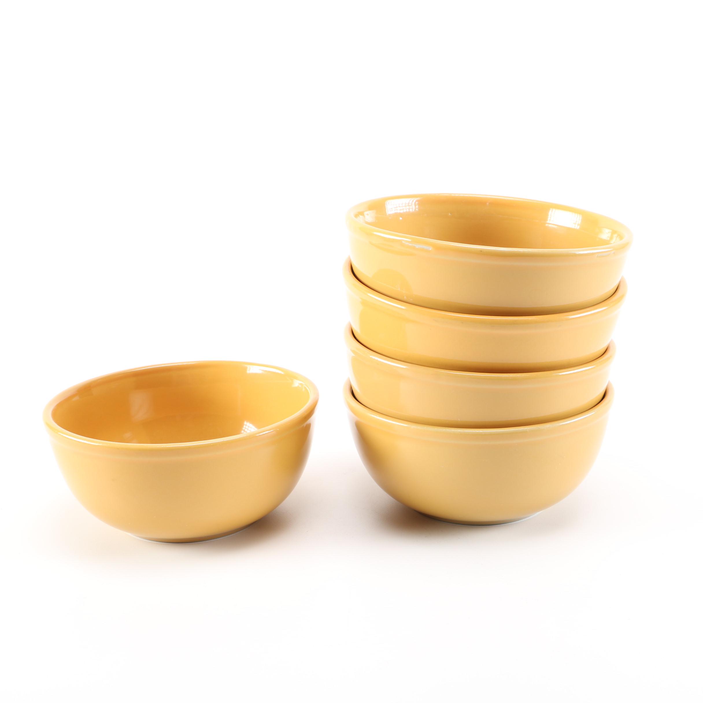 Collection of Bright Yellow Ceramic Tableware