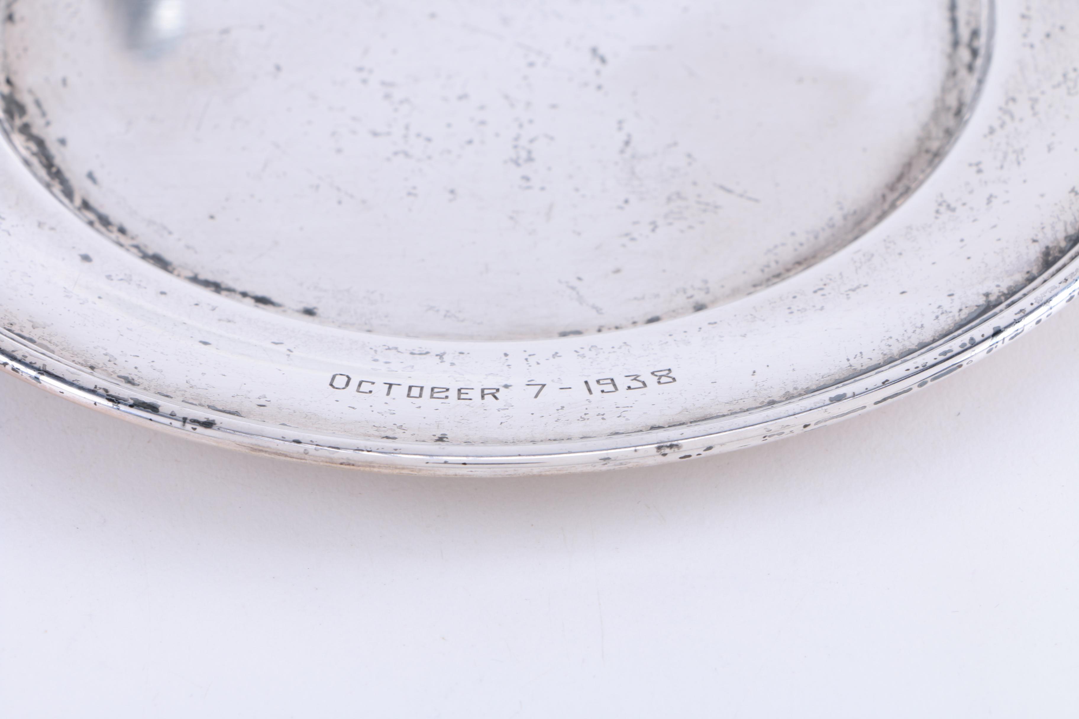 1938 Preisner Silver Co. and C.D Peacock Sterling Silver Golf Tournament Winnings From Bob O'Link