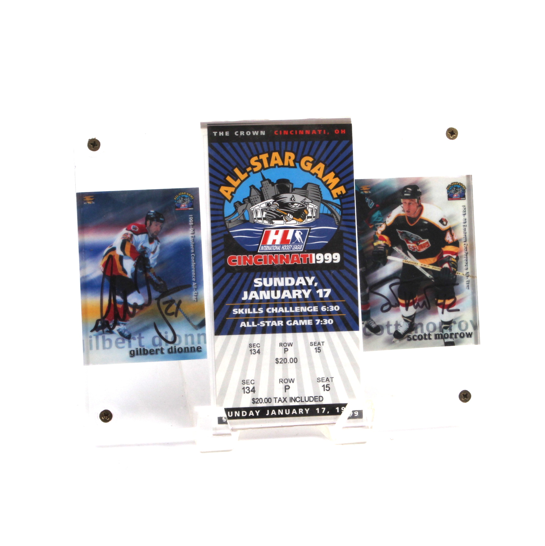 IHL Cincinnati Cyclones Autographed Cards