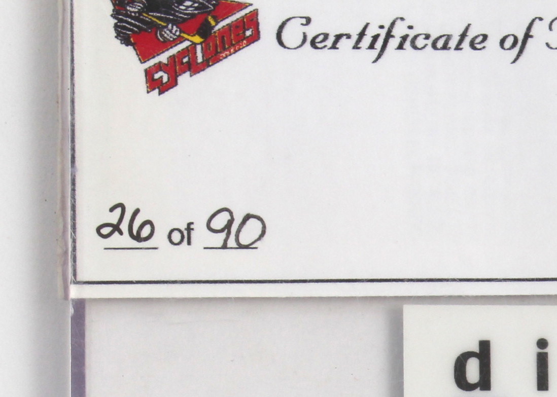 IHL Cincinnati Cyclones Autographed Cards